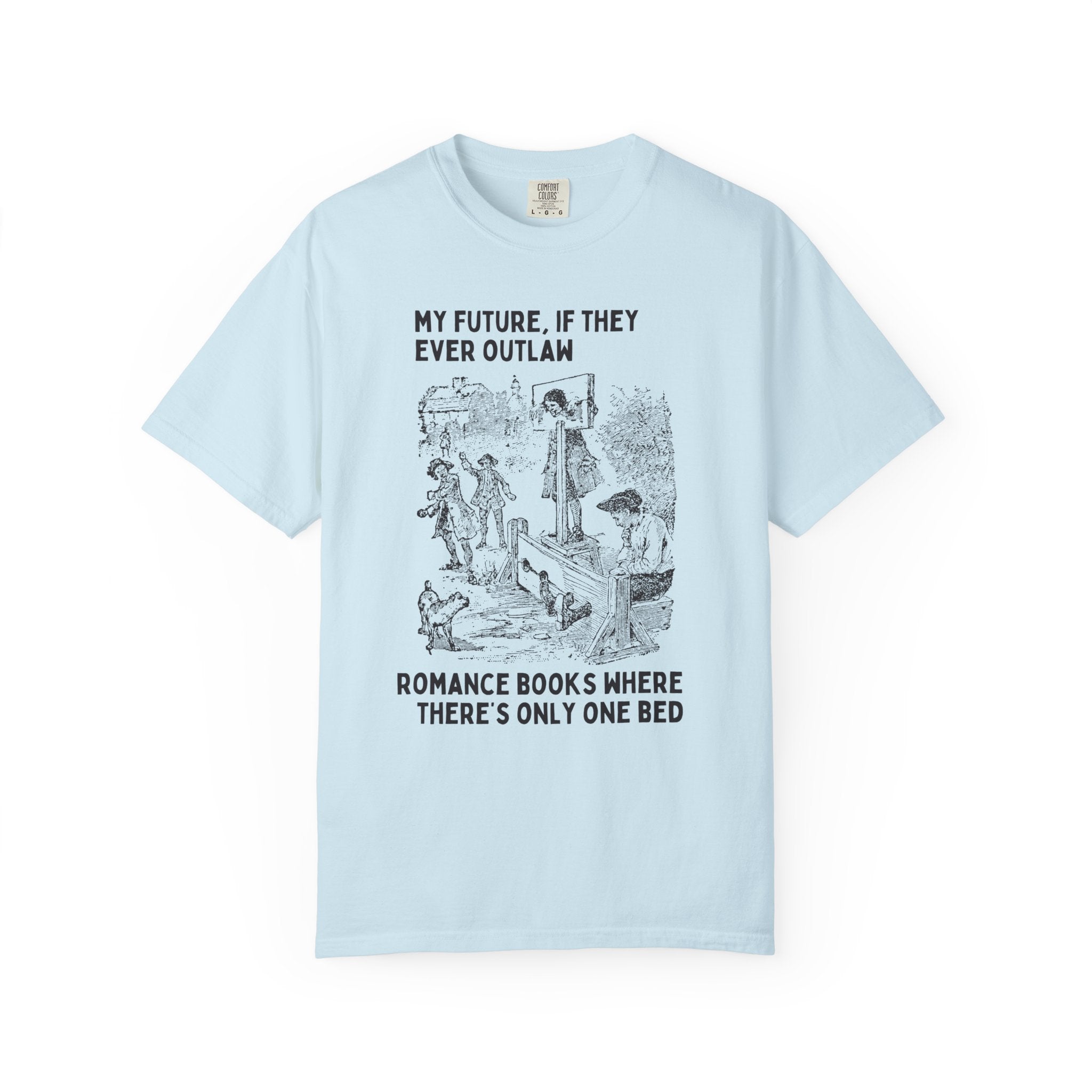 Only One Bed Romance Tropes Tee Shirt for Fantasy Romance Reader, Historical Romance Book Lover Gift Idea for Moms Who Read, Bookish Gift - Opal and June