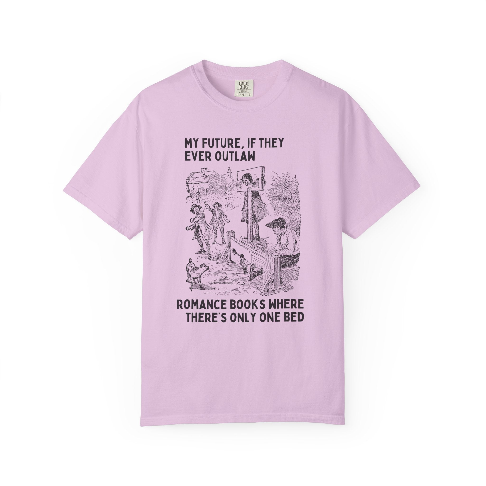 Only One Bed Romance Tropes Tee Shirt for Fantasy Romance Reader, Historical Romance Book Lover Gift Idea for Moms Who Read, Bookish Gift - Opal and June