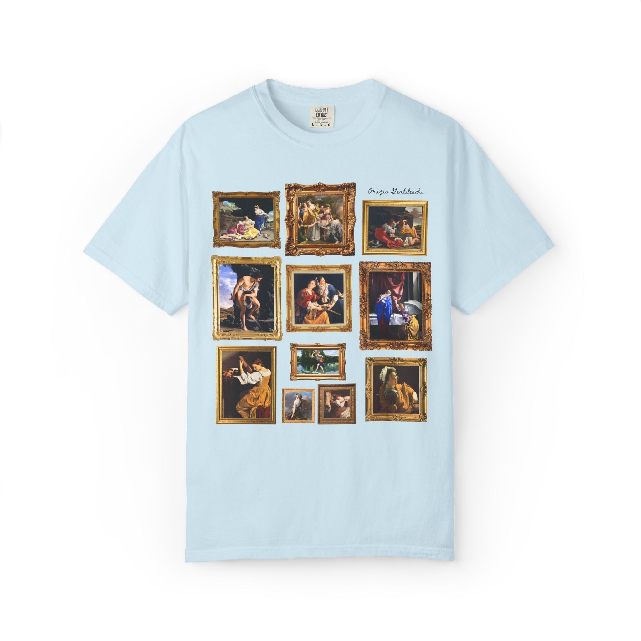 Orazio Gentileschi Art History Tee Shirt: Famous Paintings, Mannerism Art Movement, European Ary History Lover or Humanities Teacher Gift - Opal and June
