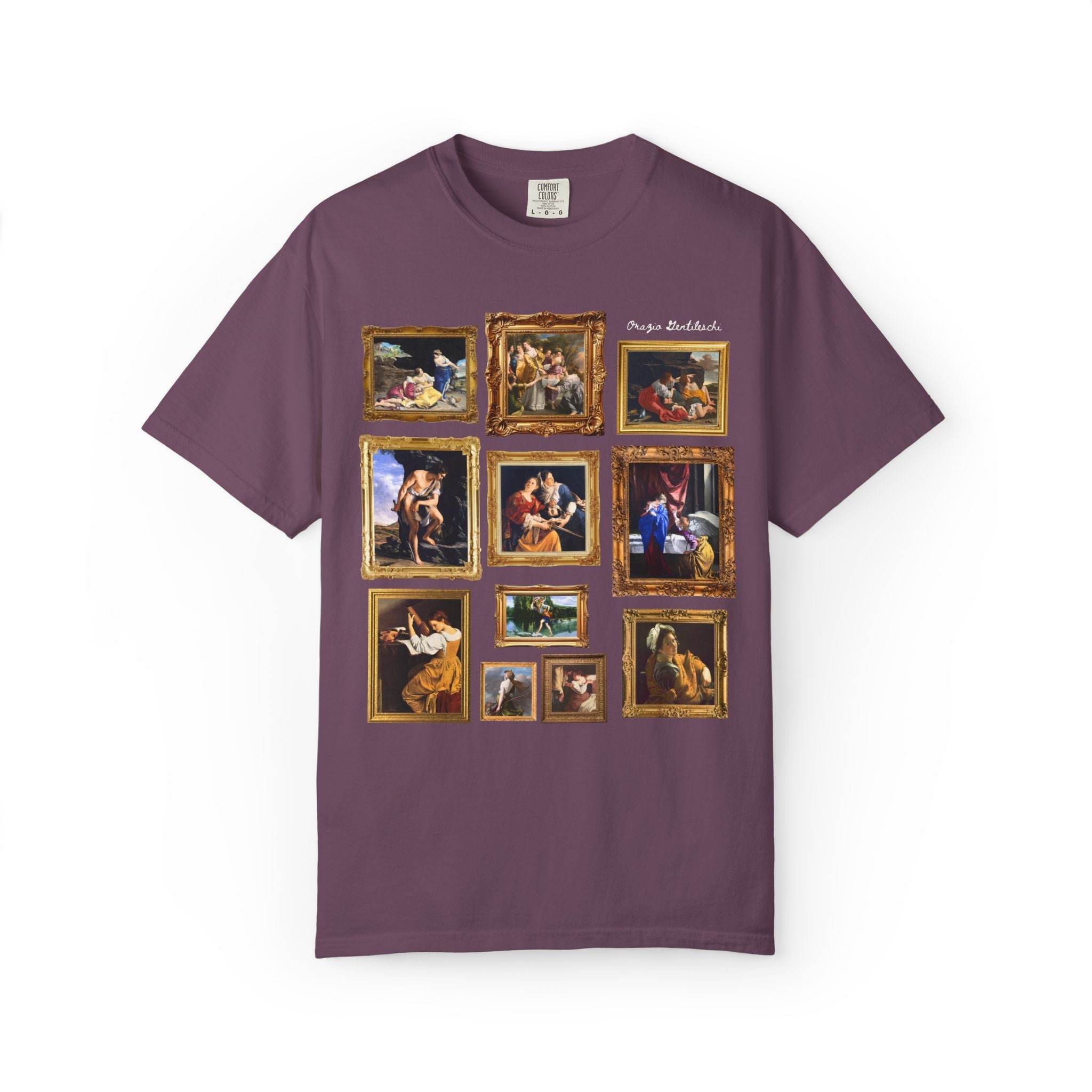 Orazio Gentileschi Art History Tee Shirt: Famous Paintings, Mannerism Art Movement, European Ary History Lover or Humanities Teacher Gift - Opal and June