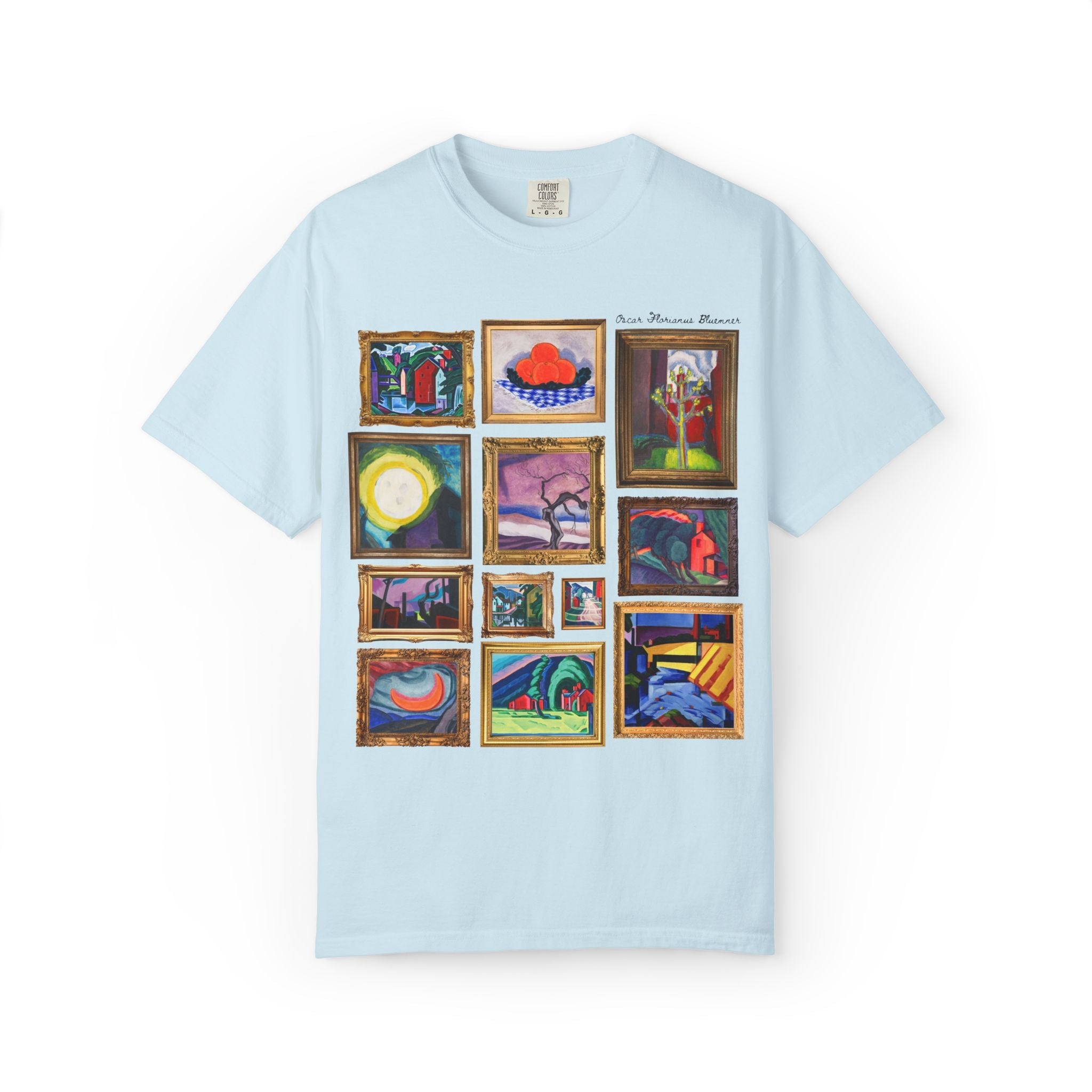 Oscar Bluemner Art History Tee Shirt: Famous Paintings, Early 1900s Art History, American Modernist Painter, Colorful Museum Lover Gift - Opal and June