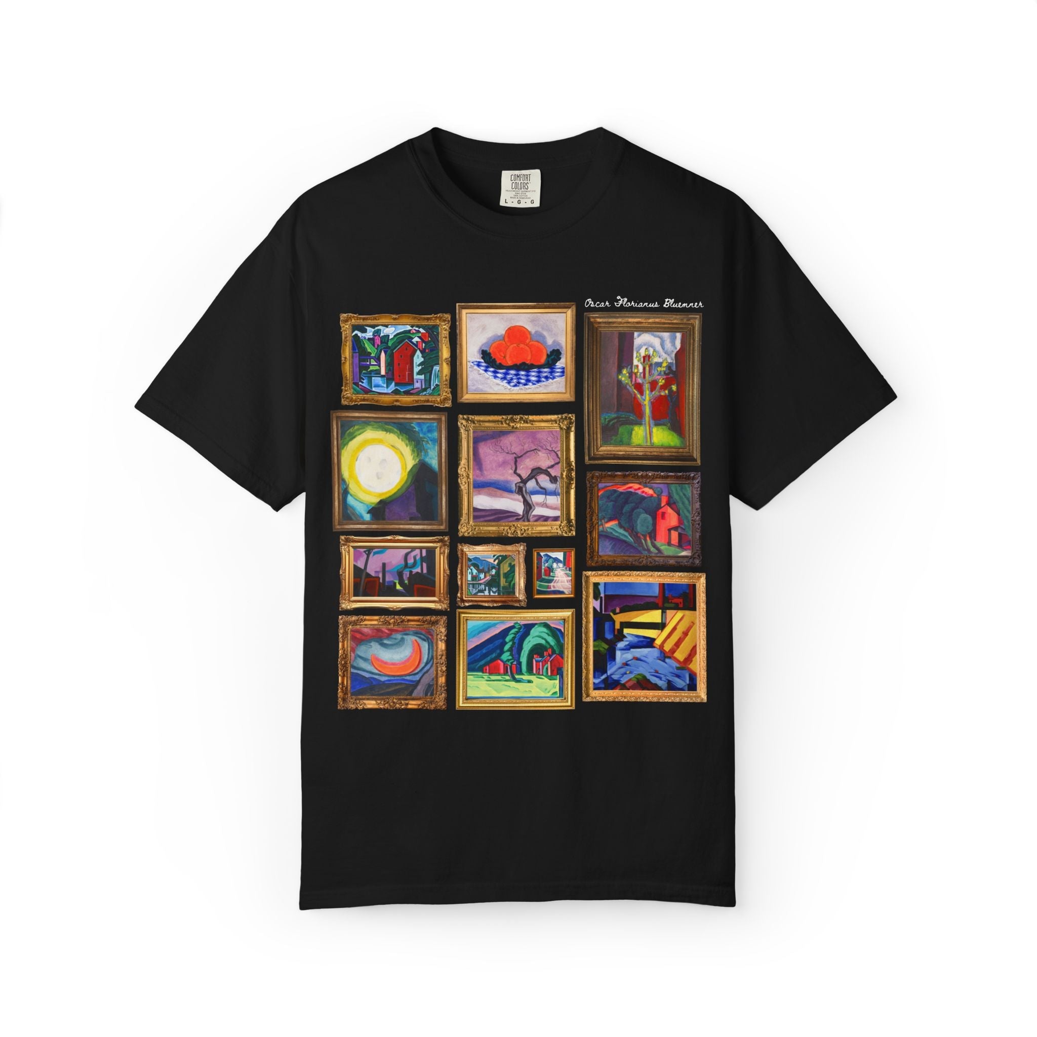 Oscar Bluemner Art History Tee Shirt: Famous Paintings, Early 1900s Art History, American Modernist Painter, Colorful Museum Lover Gift - Opal and June