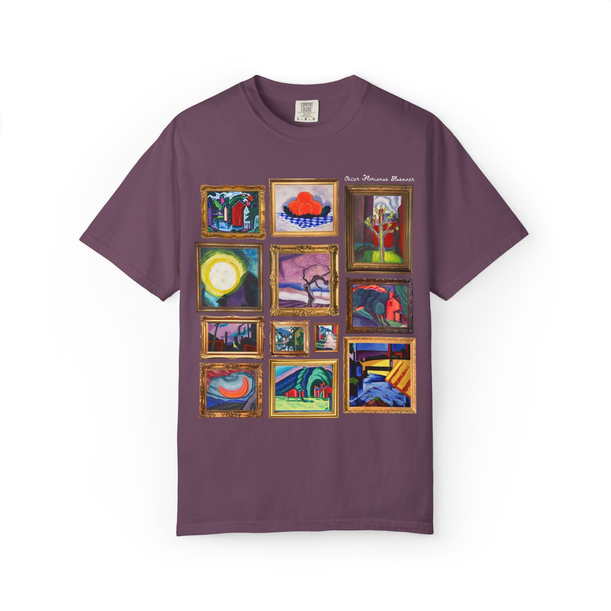 Oscar Bluemner Art History Tee Shirt: Famous Paintings, Early 1900s Art History, American Modernist Painter, Colorful Museum Lover Gift - Opal and June