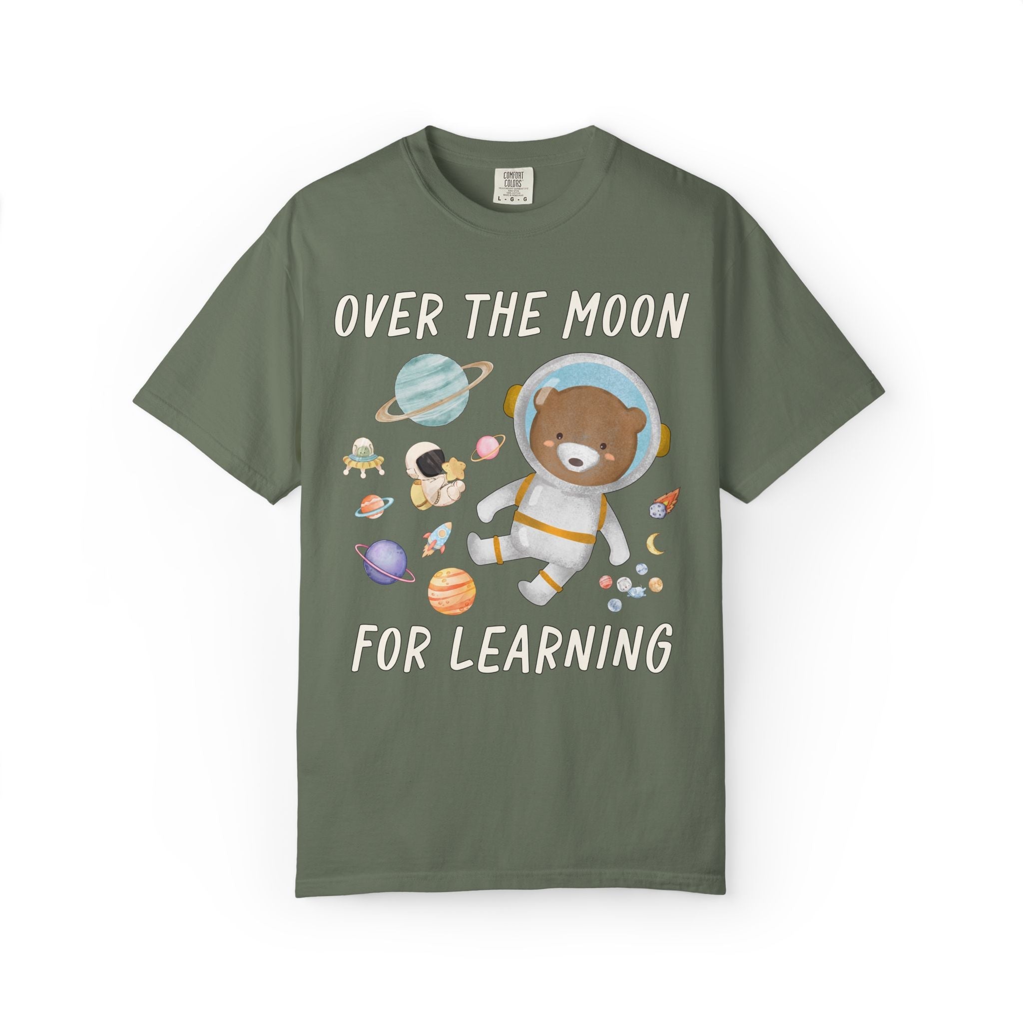 Over the Moon for Learning Tee - Opal and June