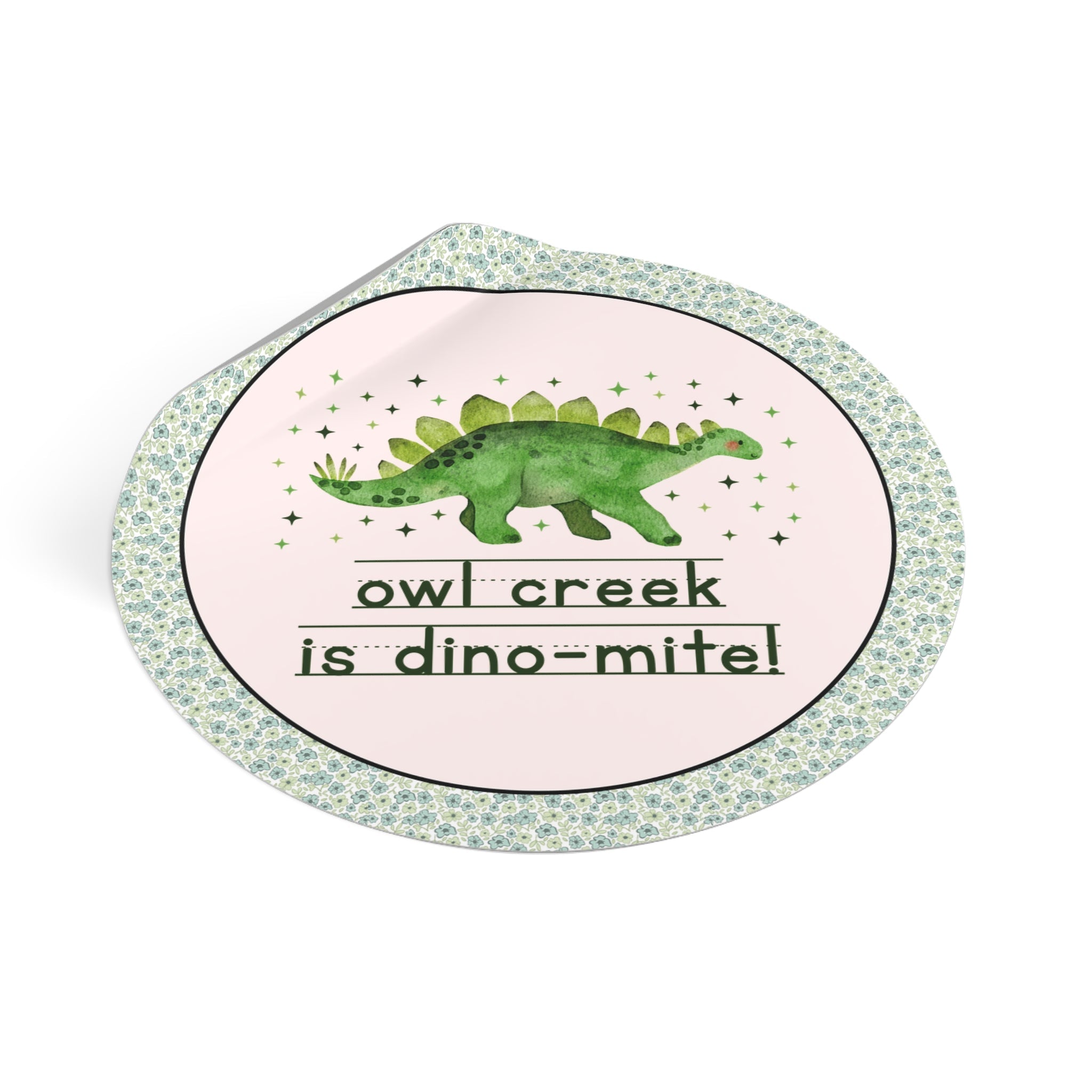 Owl Creek Elementary School Coffee Mug: Owl Creek is Dino - Mite! | FPS + Opal and June 11 Oz Coffee Mug, Fayetteville Public Schools - Opal and June
