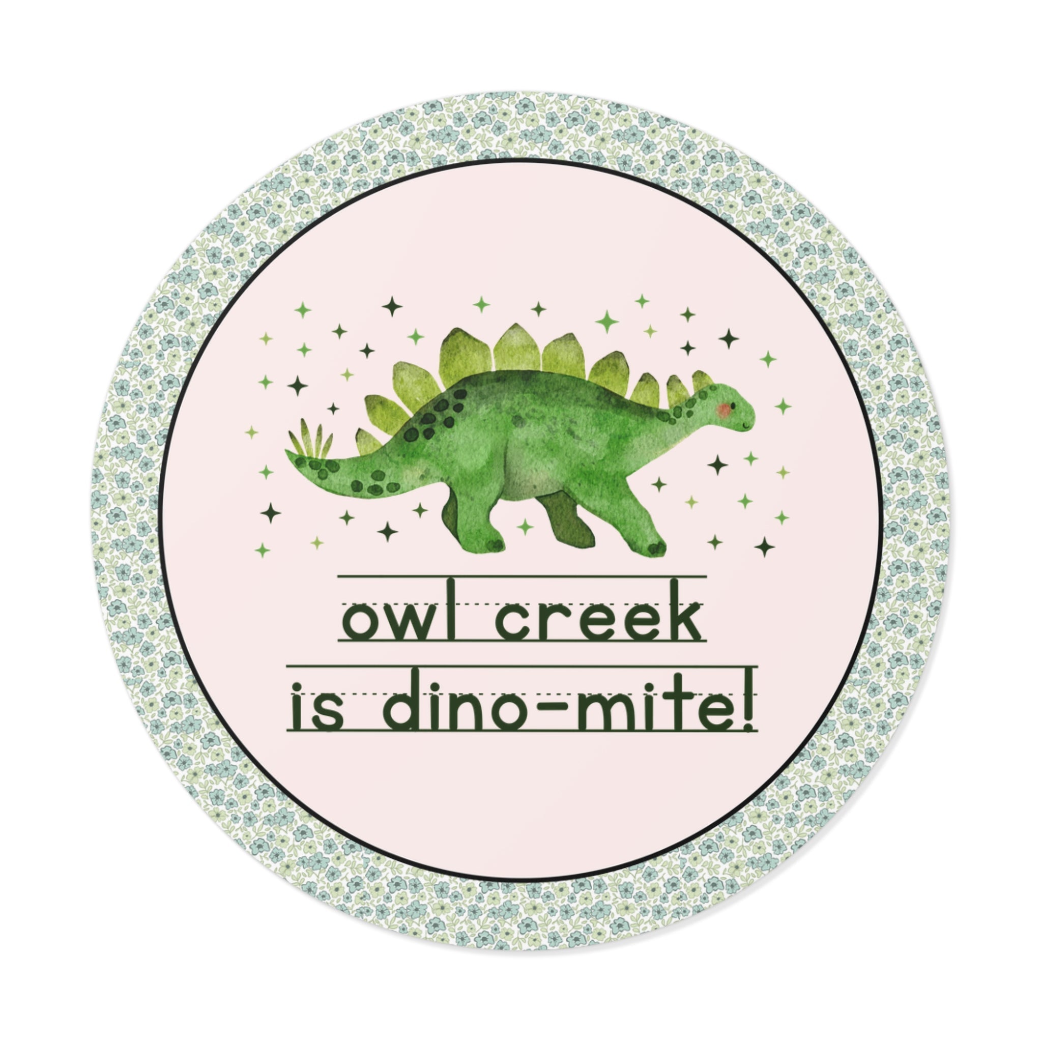 Owl Creek Elementary School Coffee Mug: Owl Creek is Dino - Mite! | FPS + Opal and June 11 Oz Coffee Mug, Fayetteville Public Schools - Opal and June