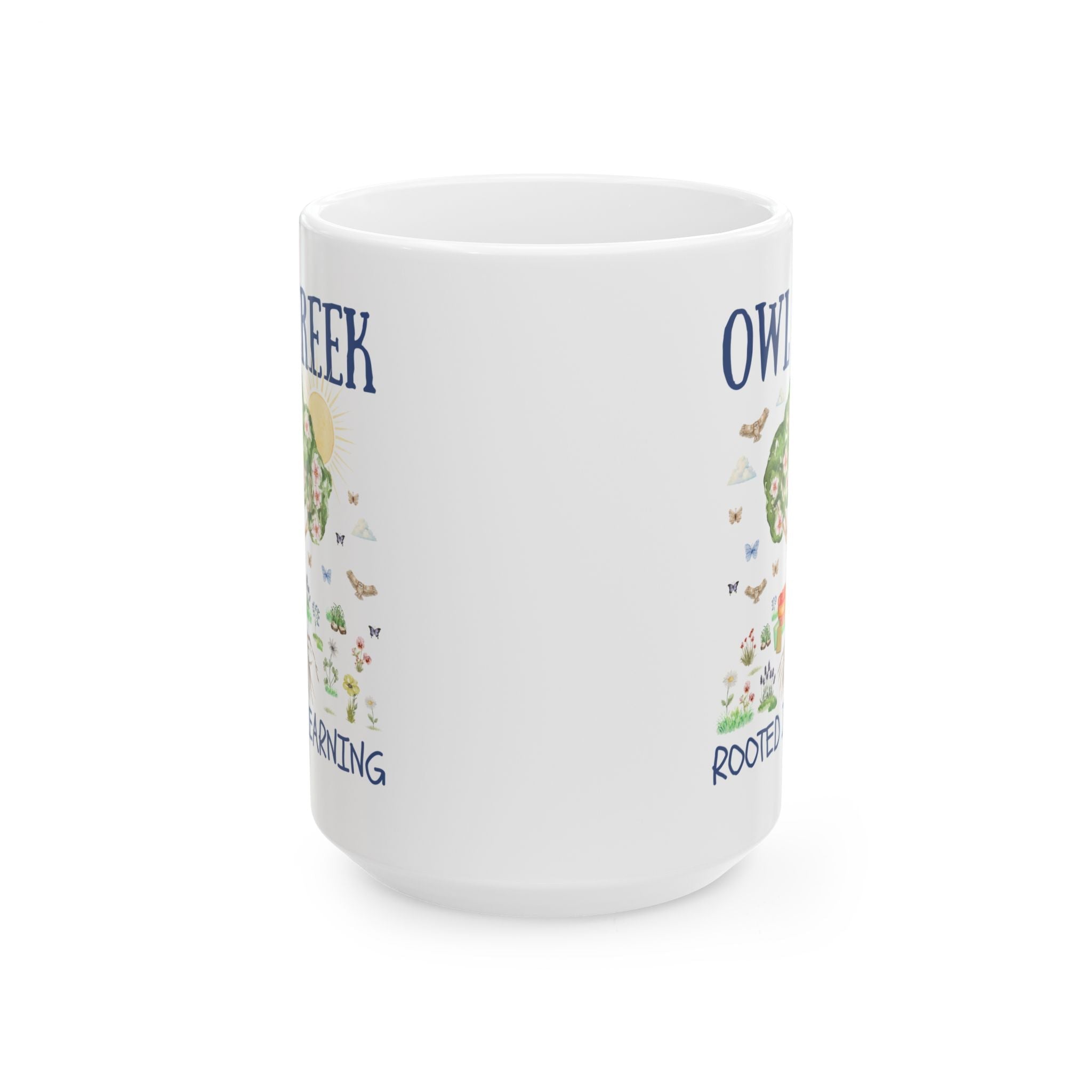 Owl Creek Elementary School Coffee Mug: Rooted in Learning - Opal and June
