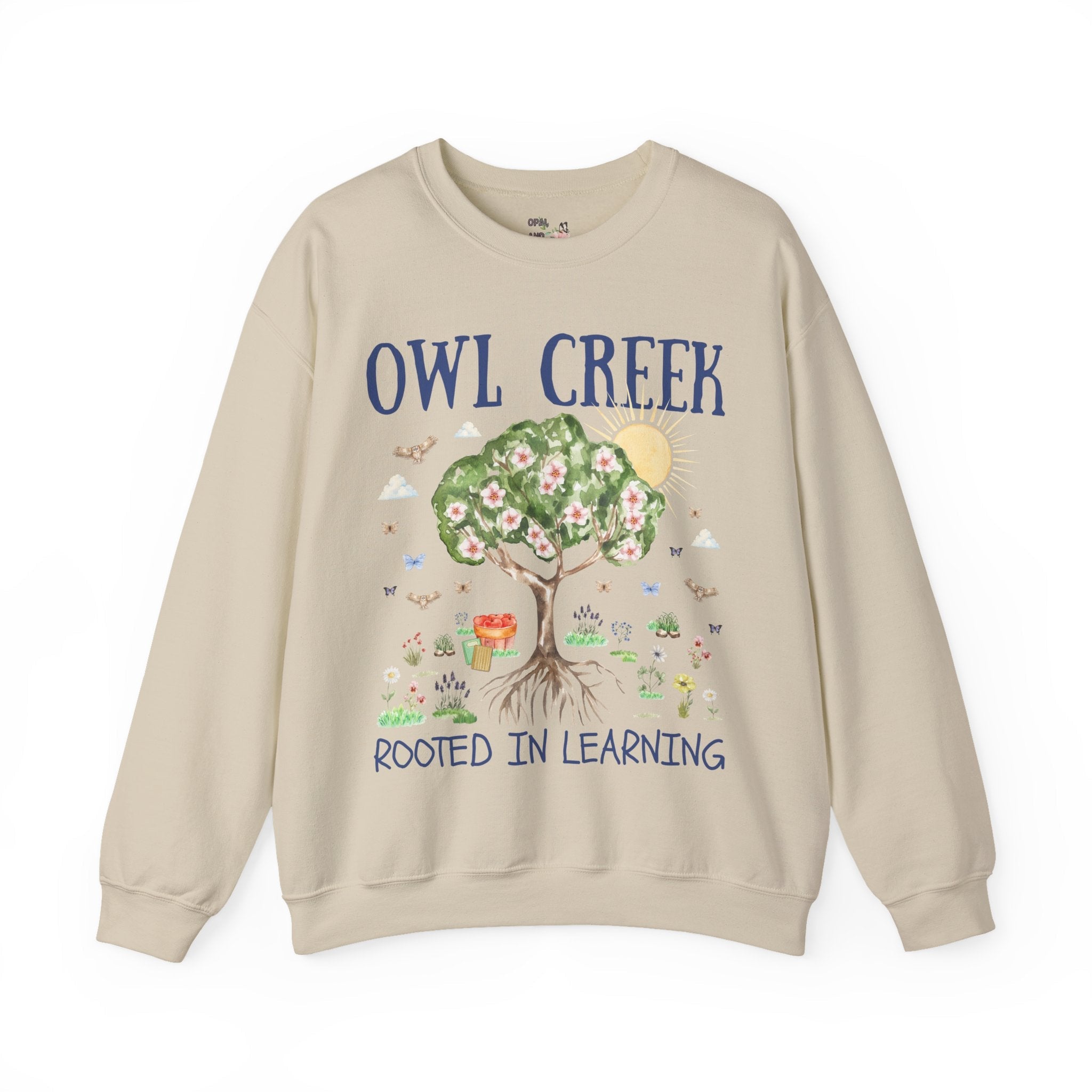 Owl Creek Elementary School Sweatshirt: Rooted in Learning - Opal and June