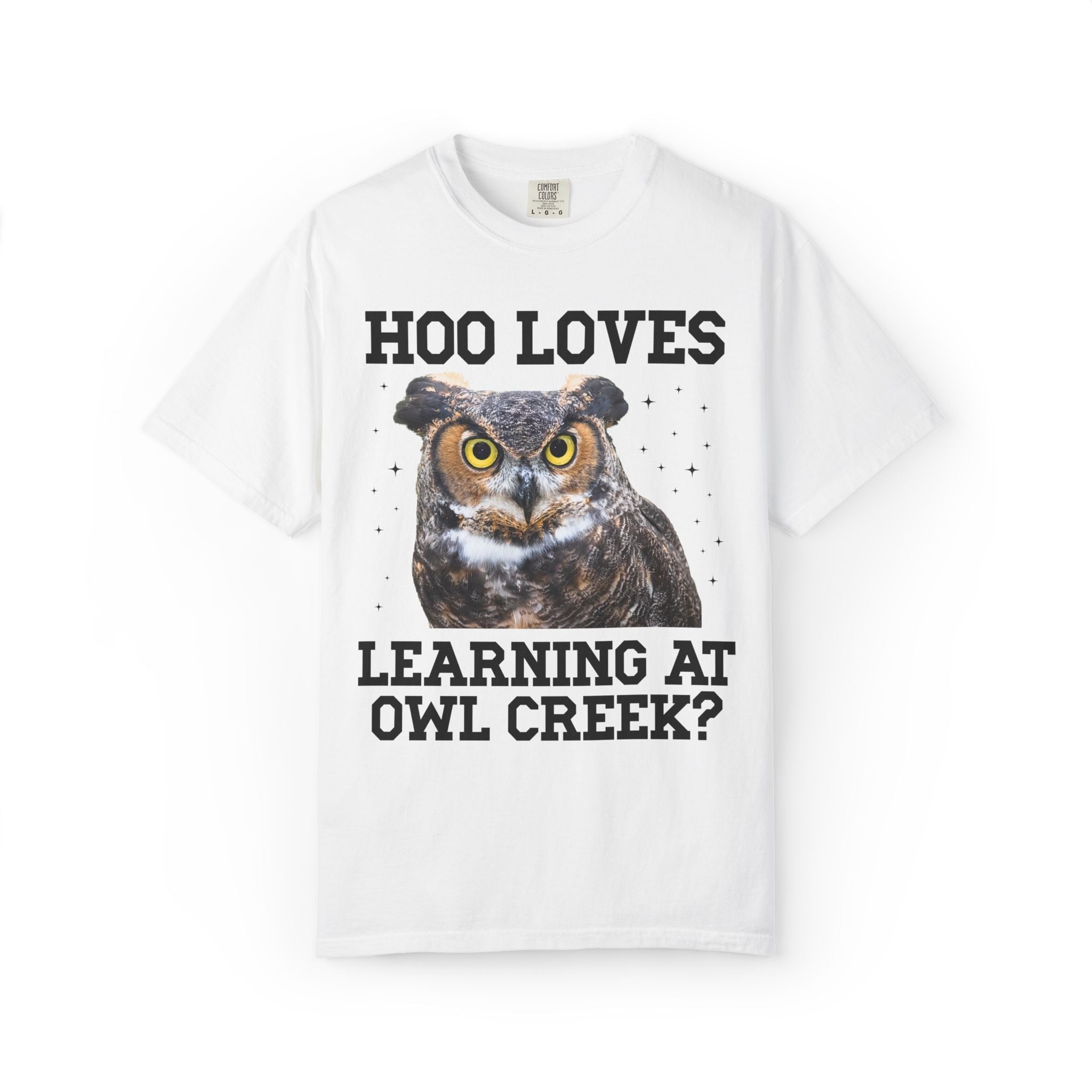 Owl Creek Elementary School Tee Shirt: Hoo Loves Learning at Owl Creek? - Opal and June
