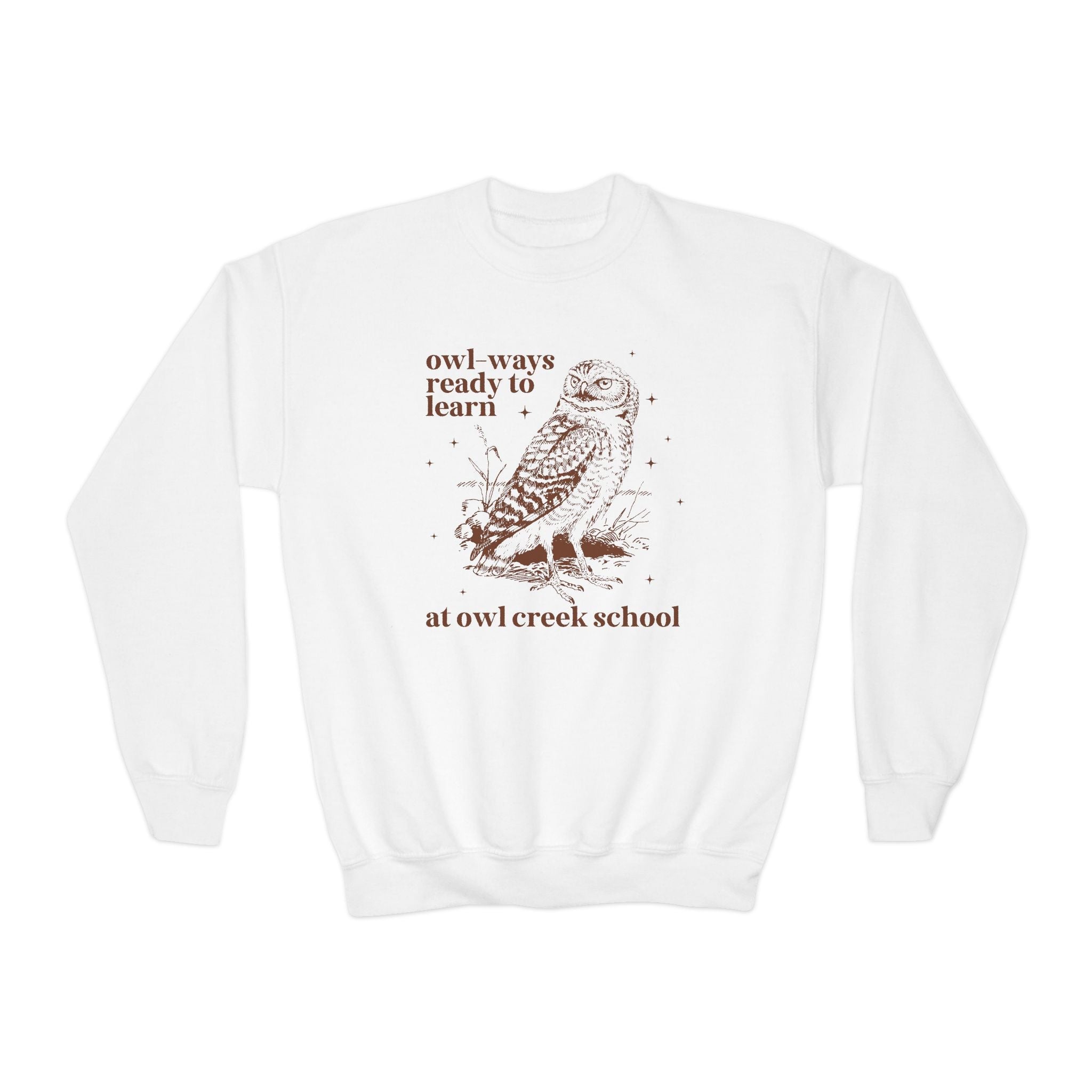 Owl Creek Kids Sweatshirt: Owl - Ways Ready to Learn - Opal and June