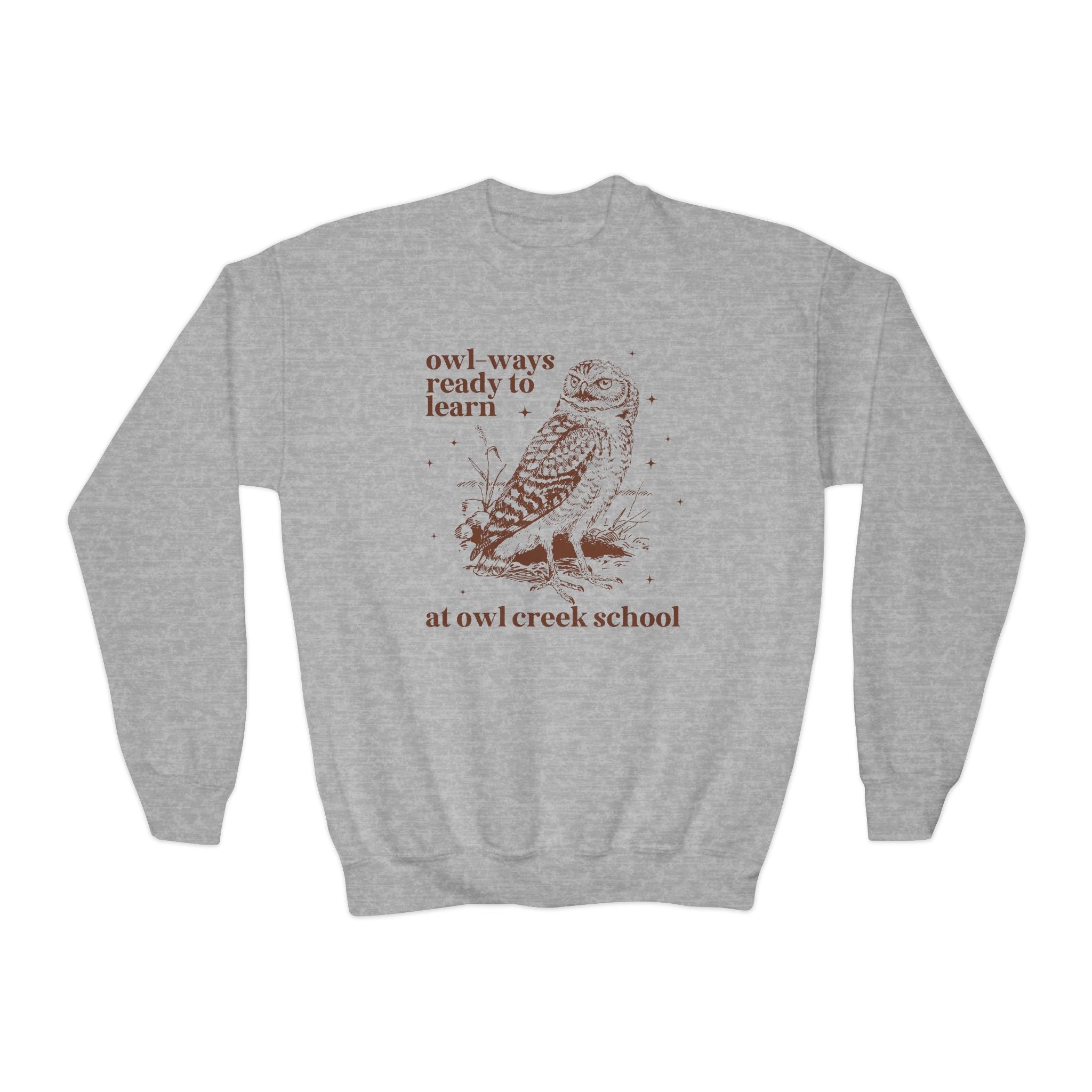 Owl Creek Kids Sweatshirt: Owl - Ways Ready to Learn - Opal and June