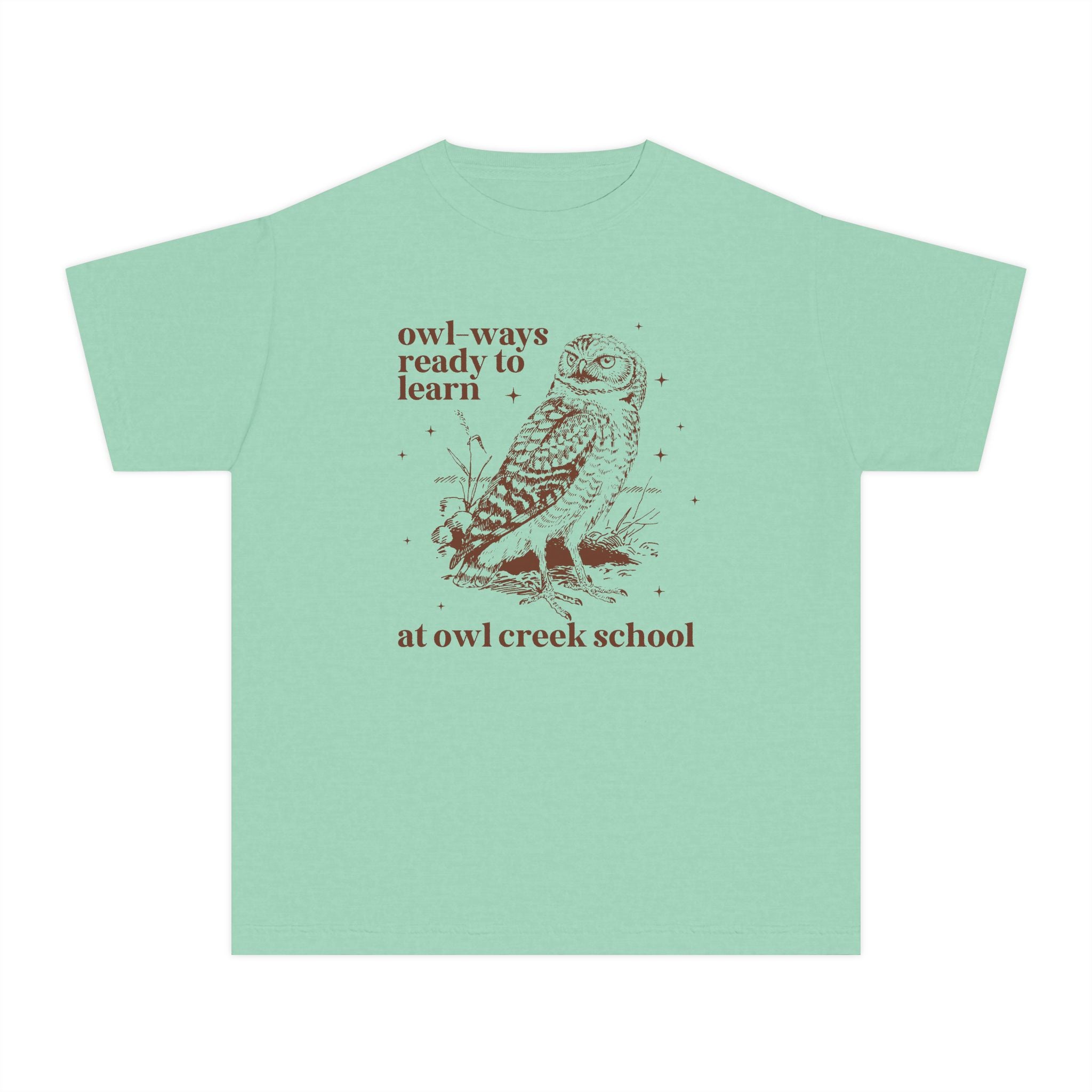 Owl Creek Kids Tee Shirt: Owl - Ways Ready to Learn - Opal and June