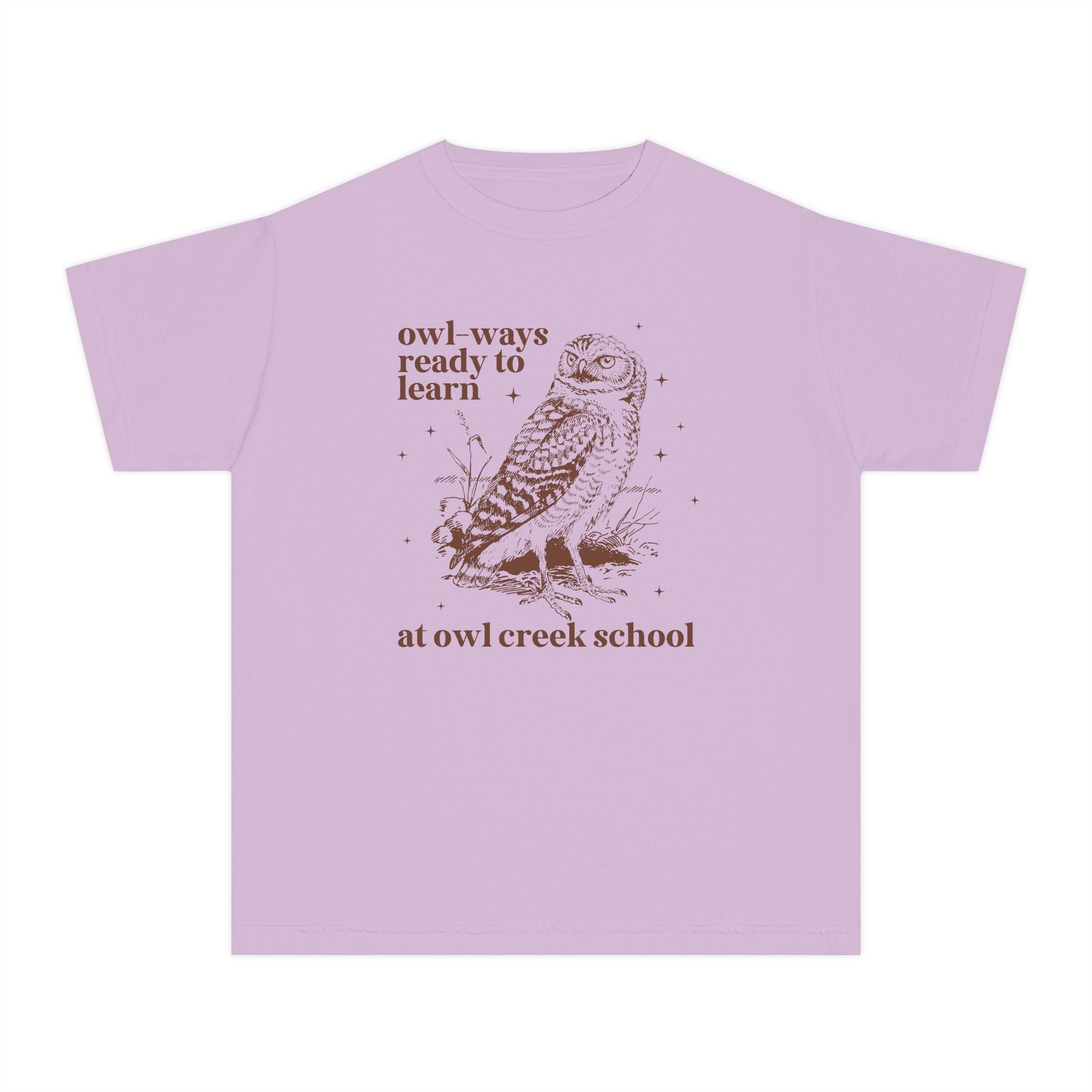 Owl Creek Kids Tee Shirt: Owl - Ways Ready to Learn - Opal and June