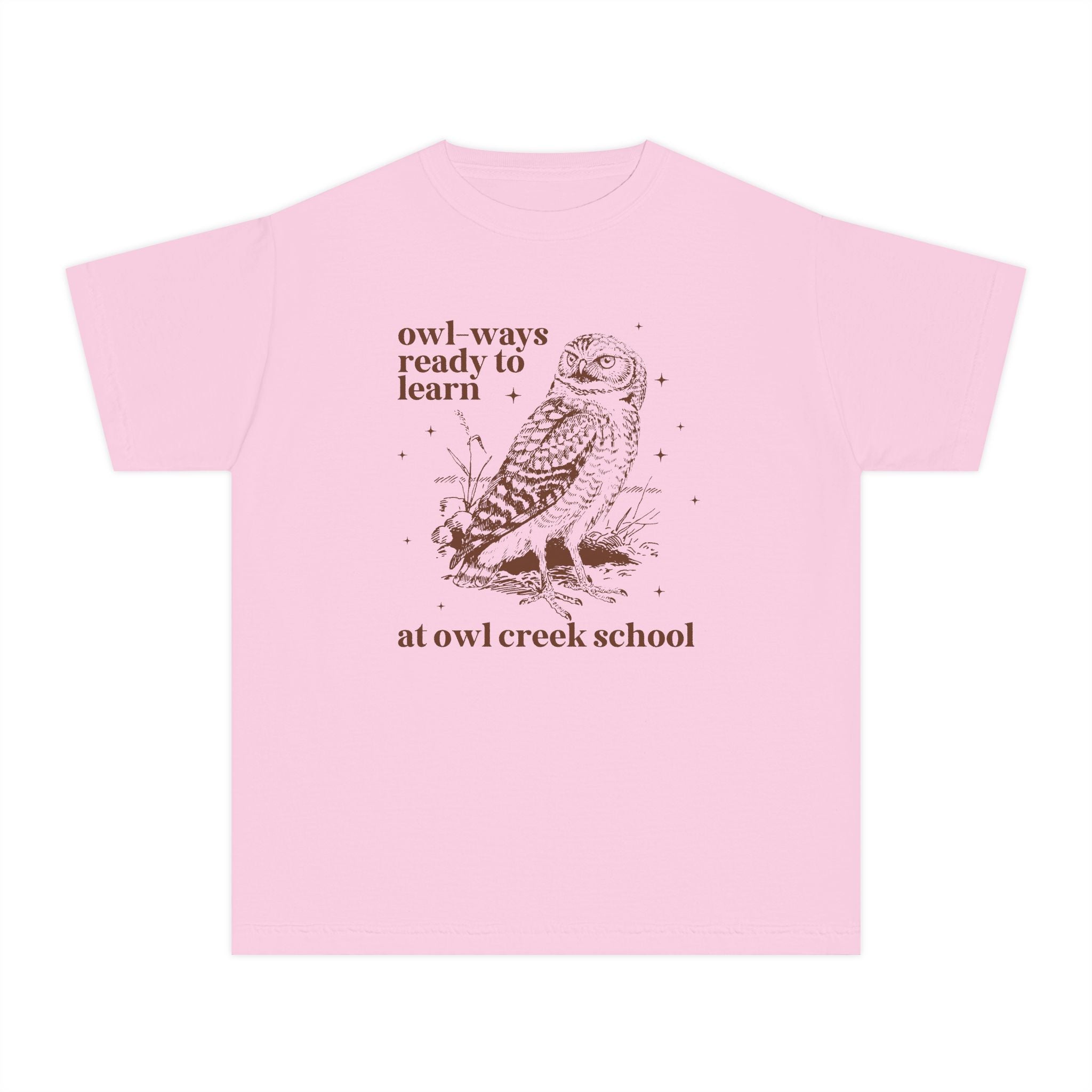 Owl Creek Kids Tee Shirt: Owl - Ways Ready to Learn - Opal and June