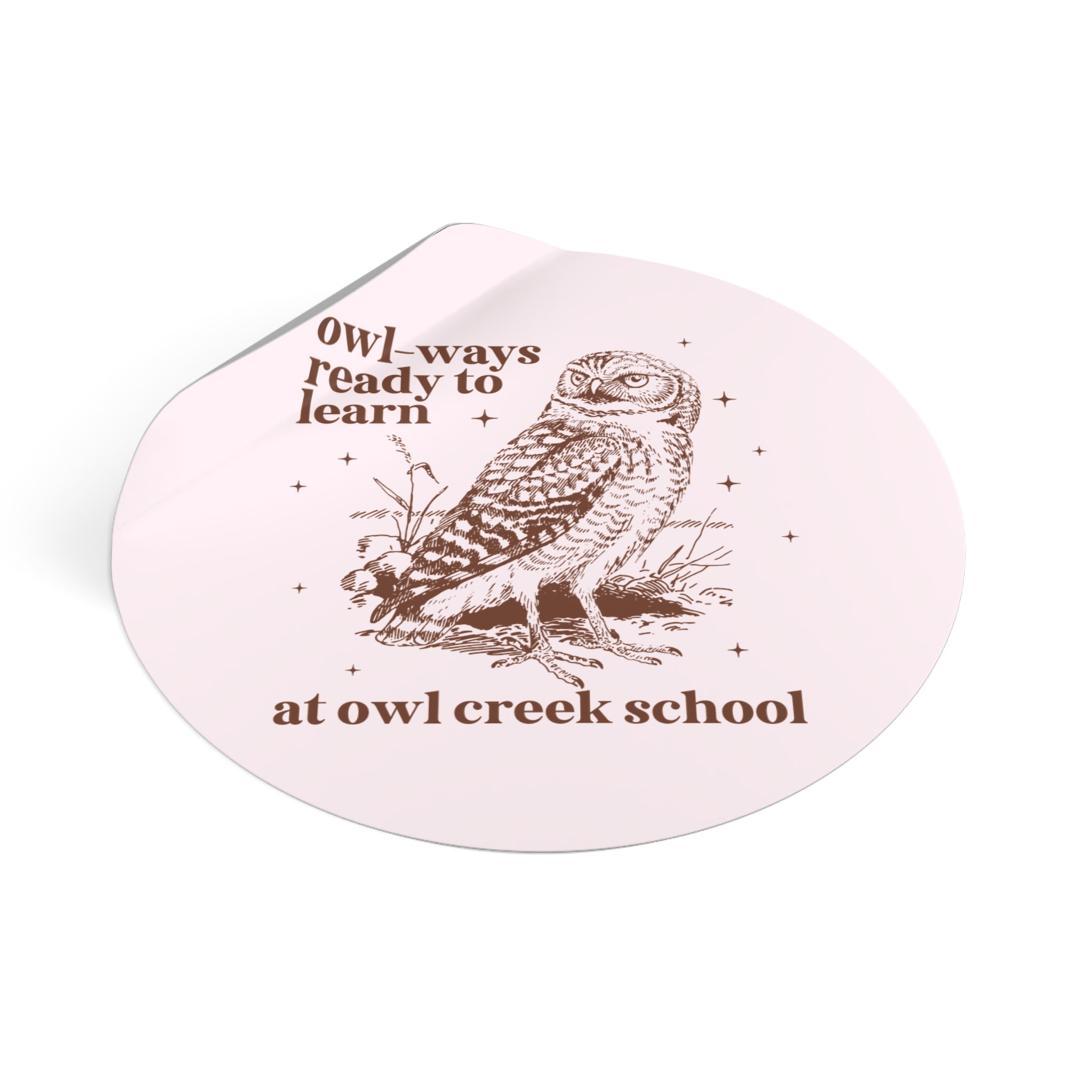 Owl Creek Sticker: Owl - Ways Ready to Learn - Opal and June