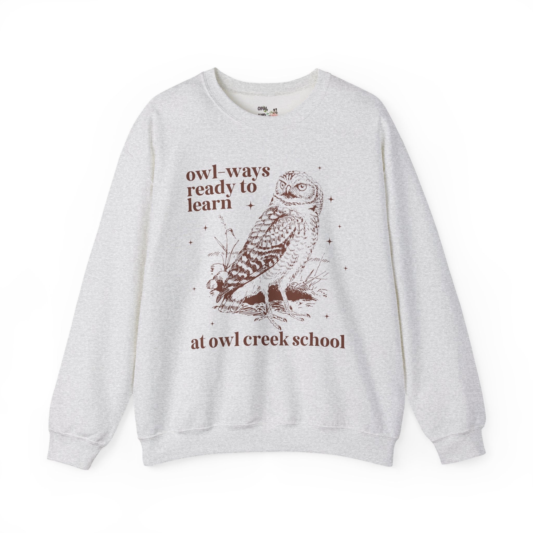 Owl Creek Sweatshirt: Owl - Ways Ready to Learn - Opal and June