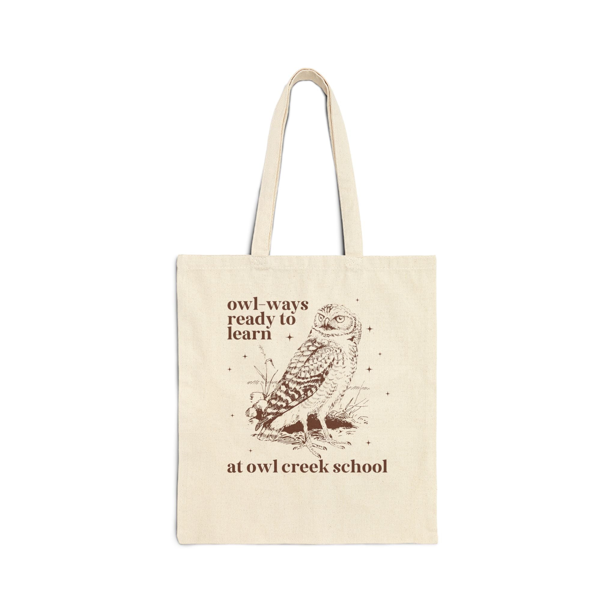 Owl Creek Tote Bag: Owl - Ways Ready to Learn - Opal and June