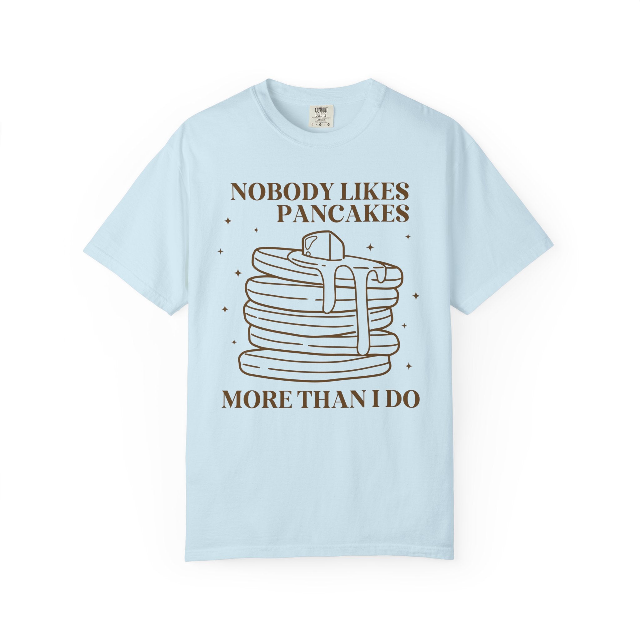 Pancake Lover Tee Shirt for Food Lover Who Loves Pancakes, Cute Brinner Tee for Mom, Silly Weirdcore Dreamcore Breakfast Shirt with Stars - Opal and June