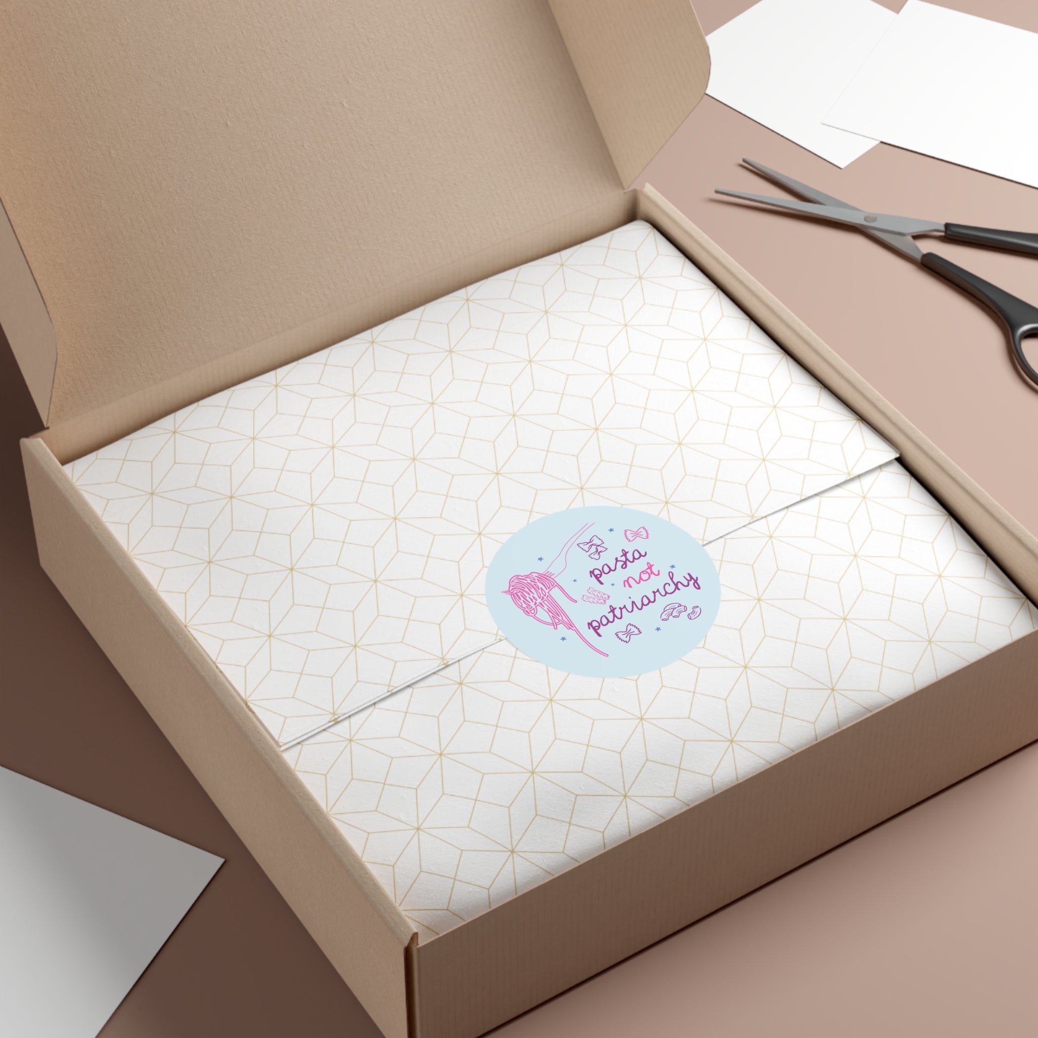 Pasta Not Patriarchy Sticker - Opal and June