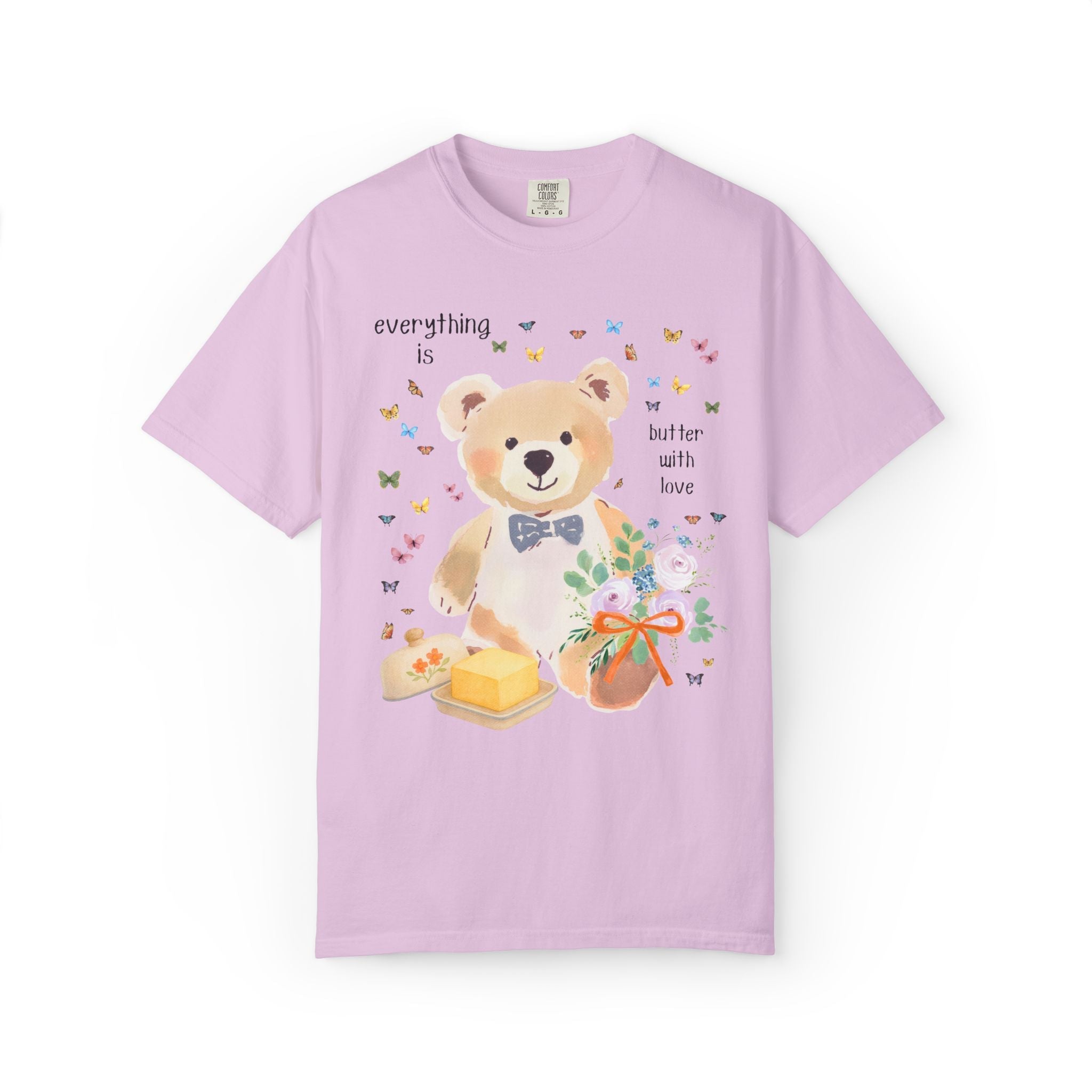 Pastel Bear Bachelorette Tee Shirt for Kitschy Bride, Dopamine Maximalist Animal Lover T-Shirt for Bridal Party, Newly Engaged Bride Tee - Opal and June