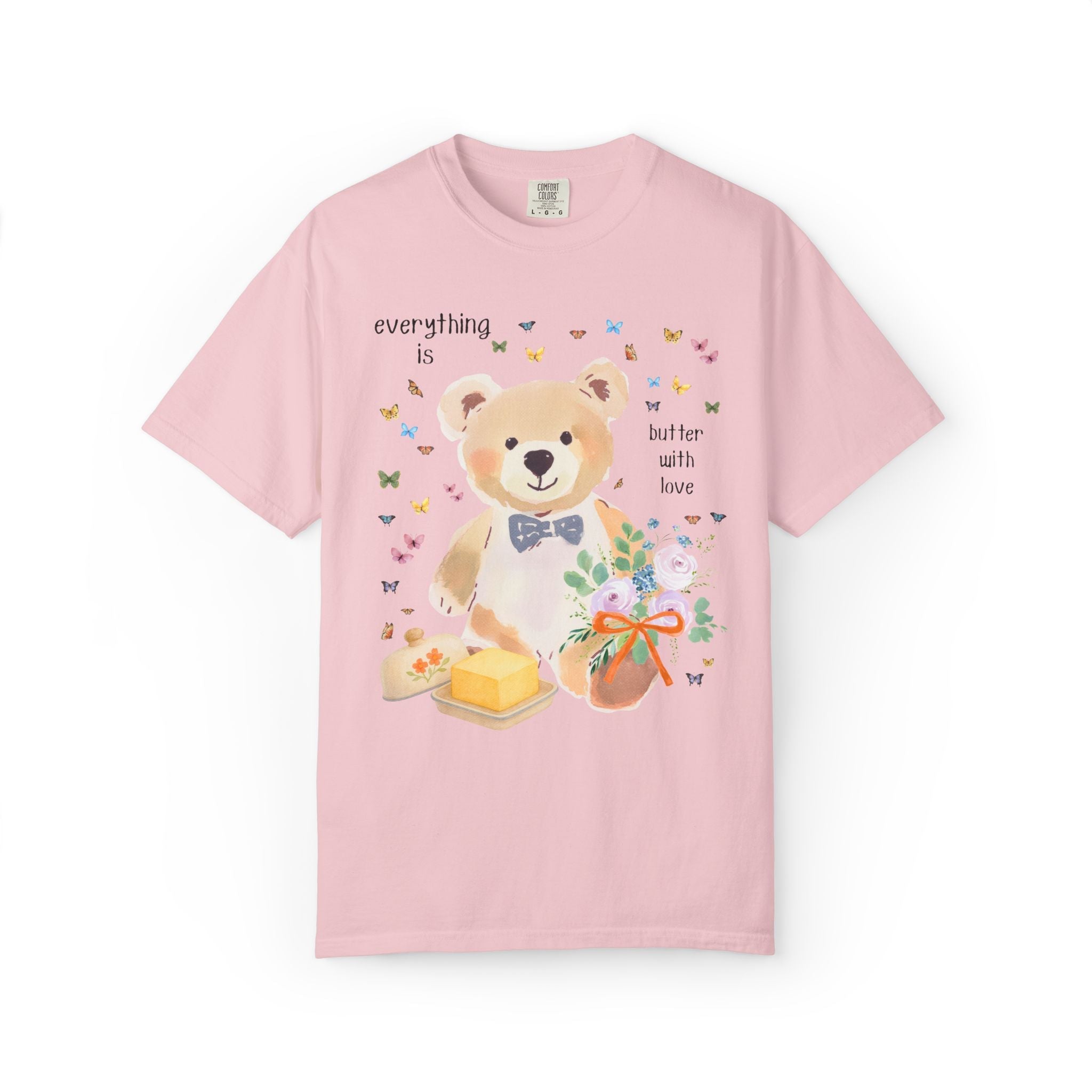 Pastel Bear Bachelorette Tee Shirt for Kitschy Bride, Dopamine Maximalist Animal Lover T-Shirt for Bridal Party, Newly Engaged Bride Tee - Opal and June