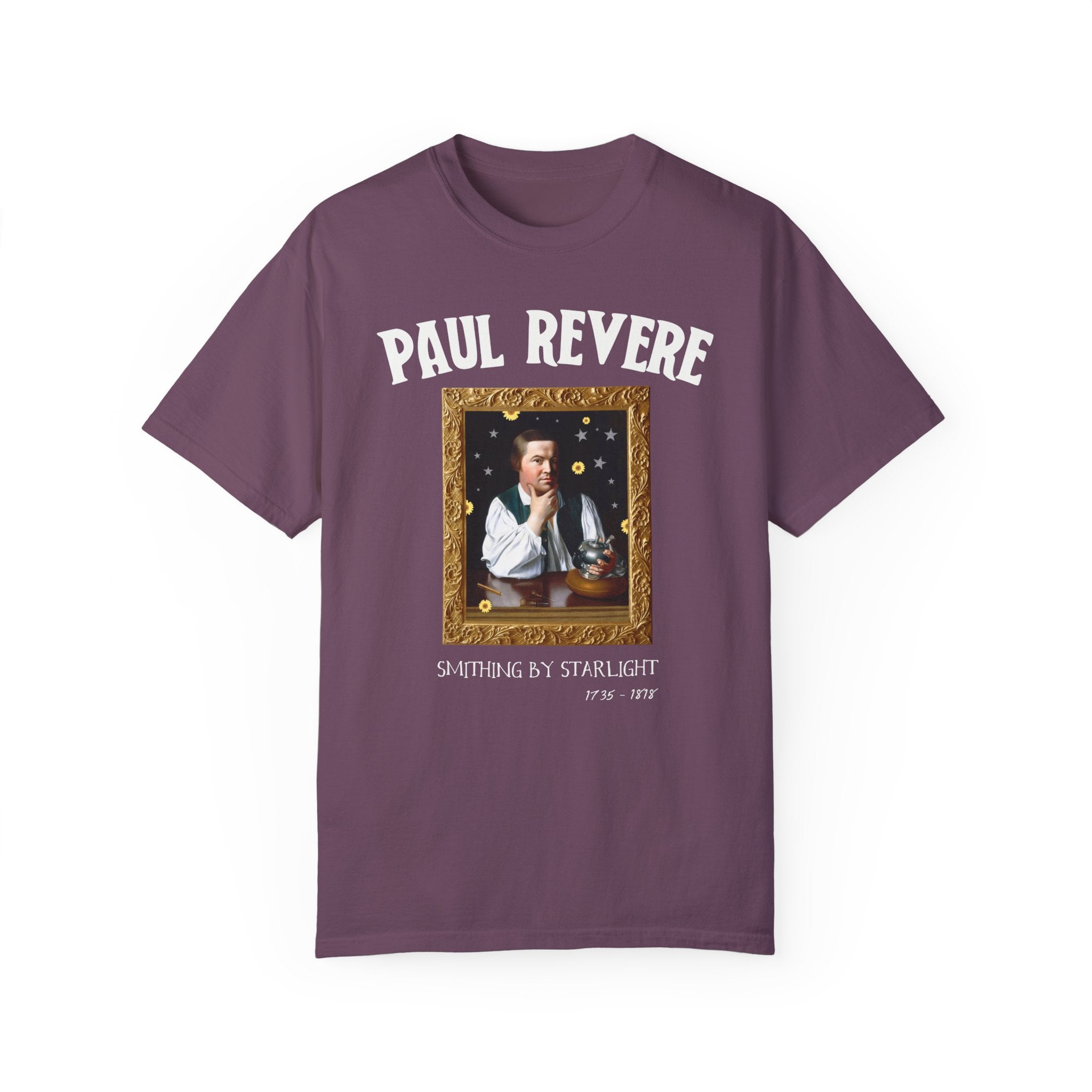 Paul Revere American History T-Shirt for History Buff or Social Studies Teacher, Funny 18th Century Art History Tee Shirt, Early US History - Opal and June
