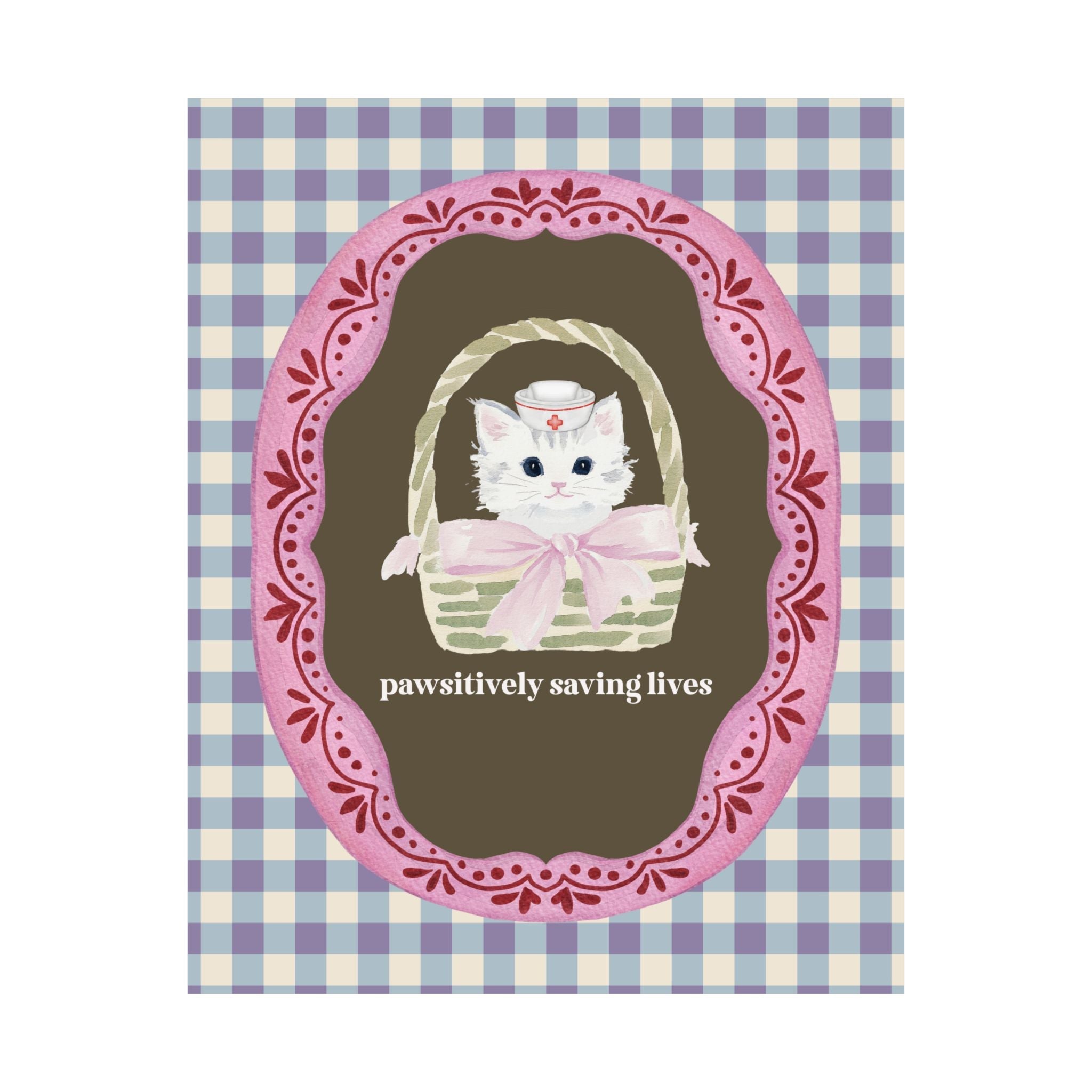 Pawsitively Saving Lives Cat Print - Opal and June
