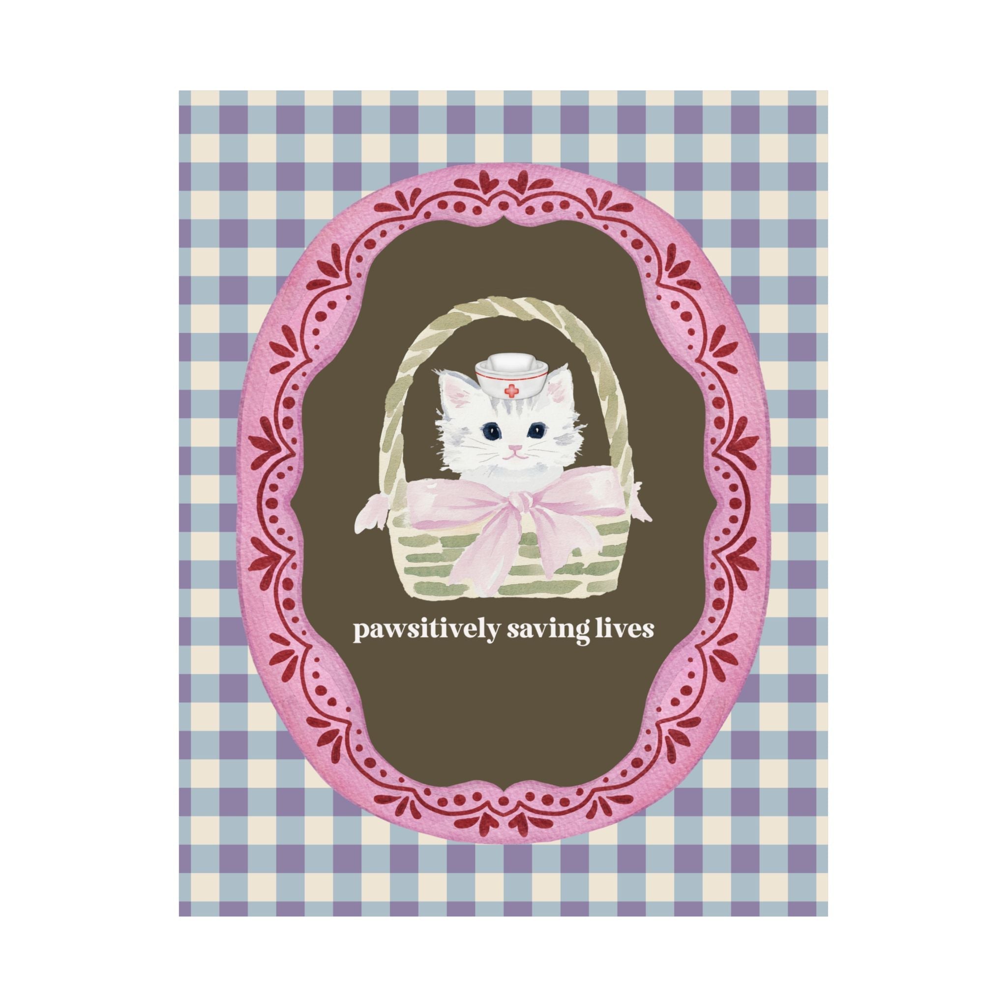 Pawsitively Saving Lives Cat Print - Opal and June