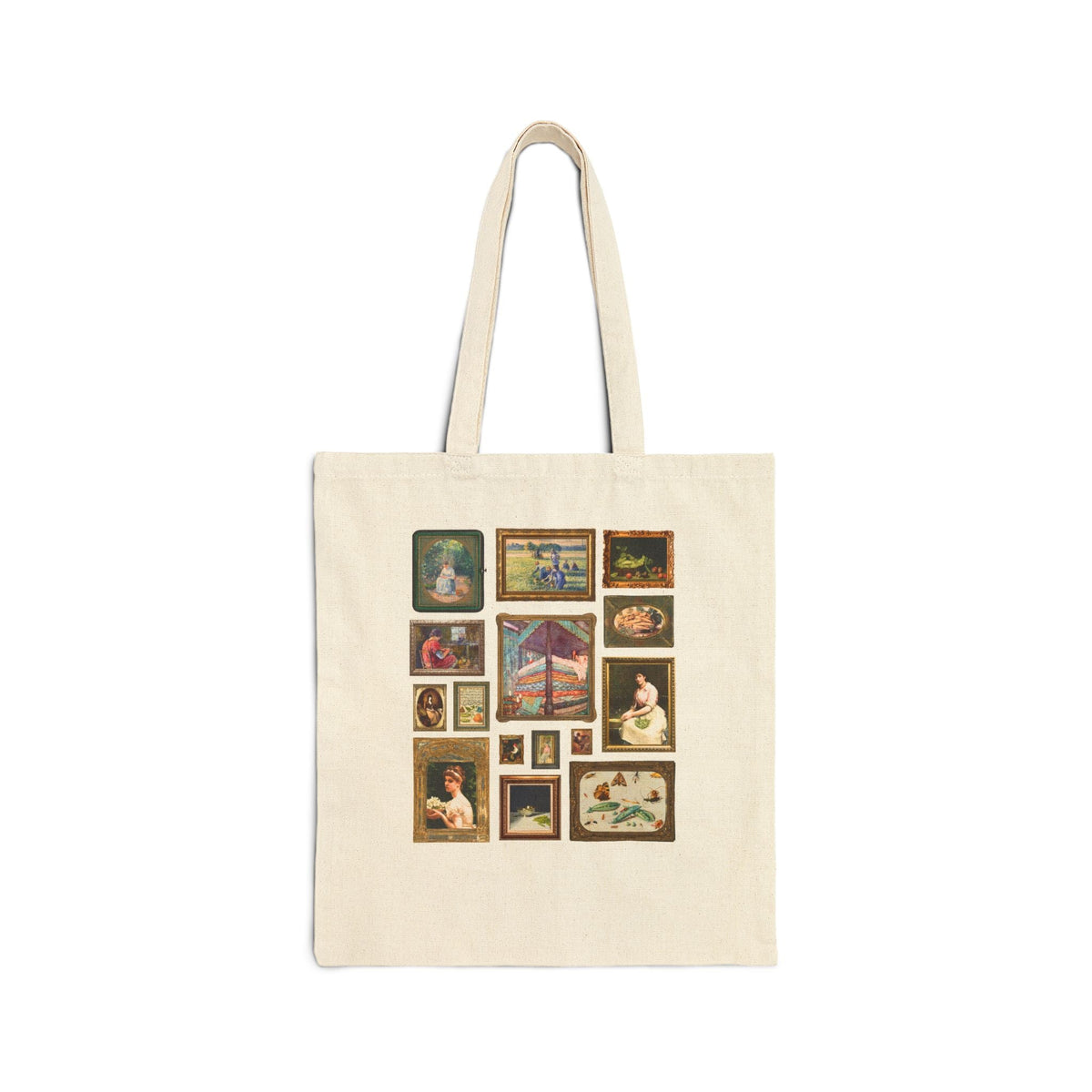 Pea Art History Tote Bag: Famous Painting of Peas, Woman Shelling Peas, Still Life Painting of Peas and Flowers, Camille Pissarro Art - Opal and June