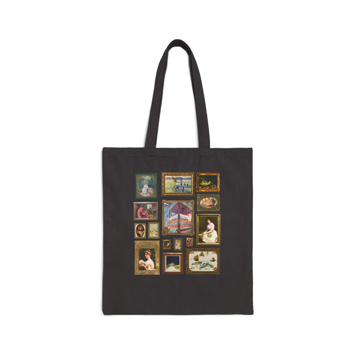 Pea Art History Tote Bag: Famous Painting of Peas, Woman Shelling Peas, Still Life Painting of Peas and Flowers, Camille Pissarro Art - Opal and June