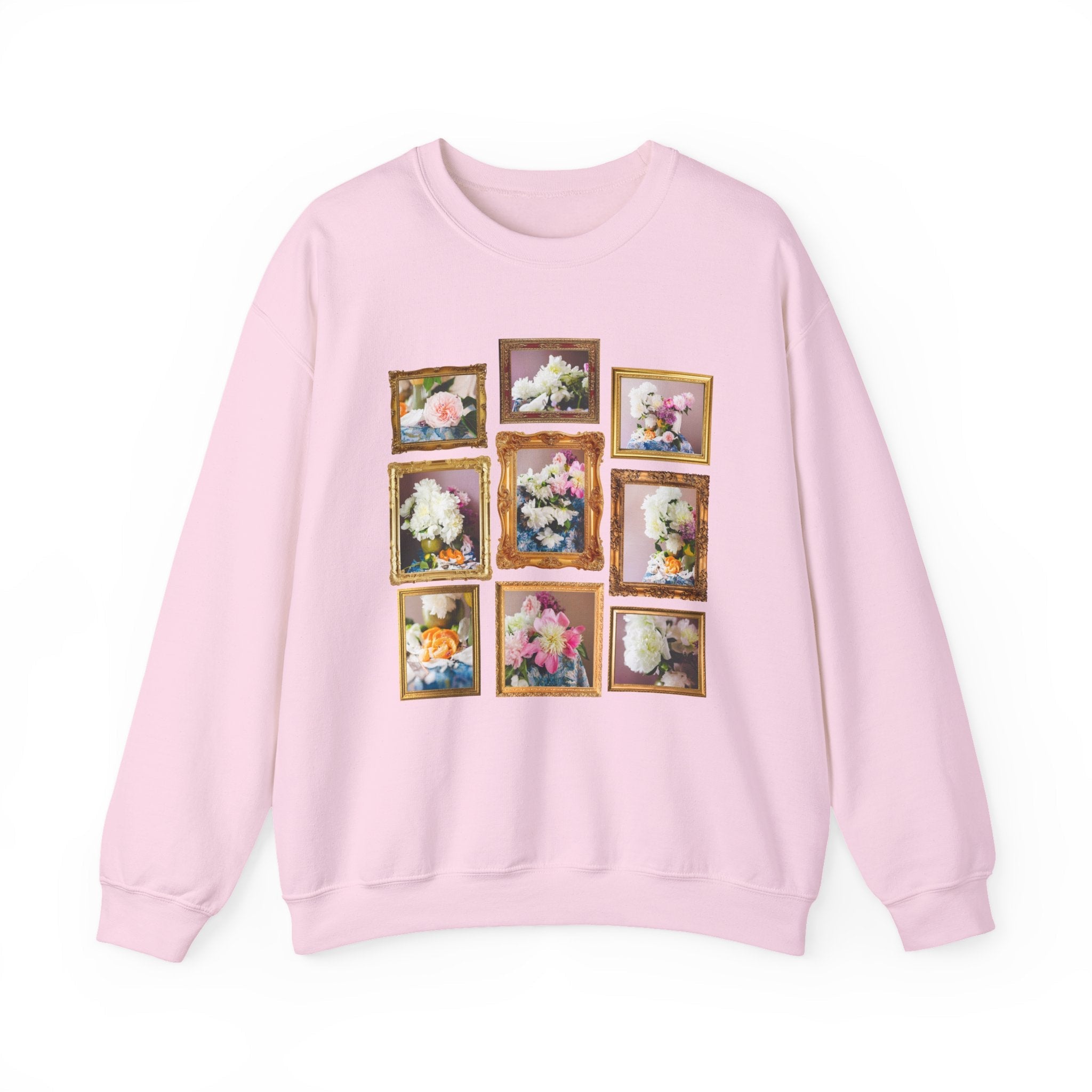 Peony Flower Lover Sweatshirt, Original Photos of White and Pink Peonies Grown in Arkansas, Cute Cottagecore Garden Lover Shirt for Florist - Opal and June