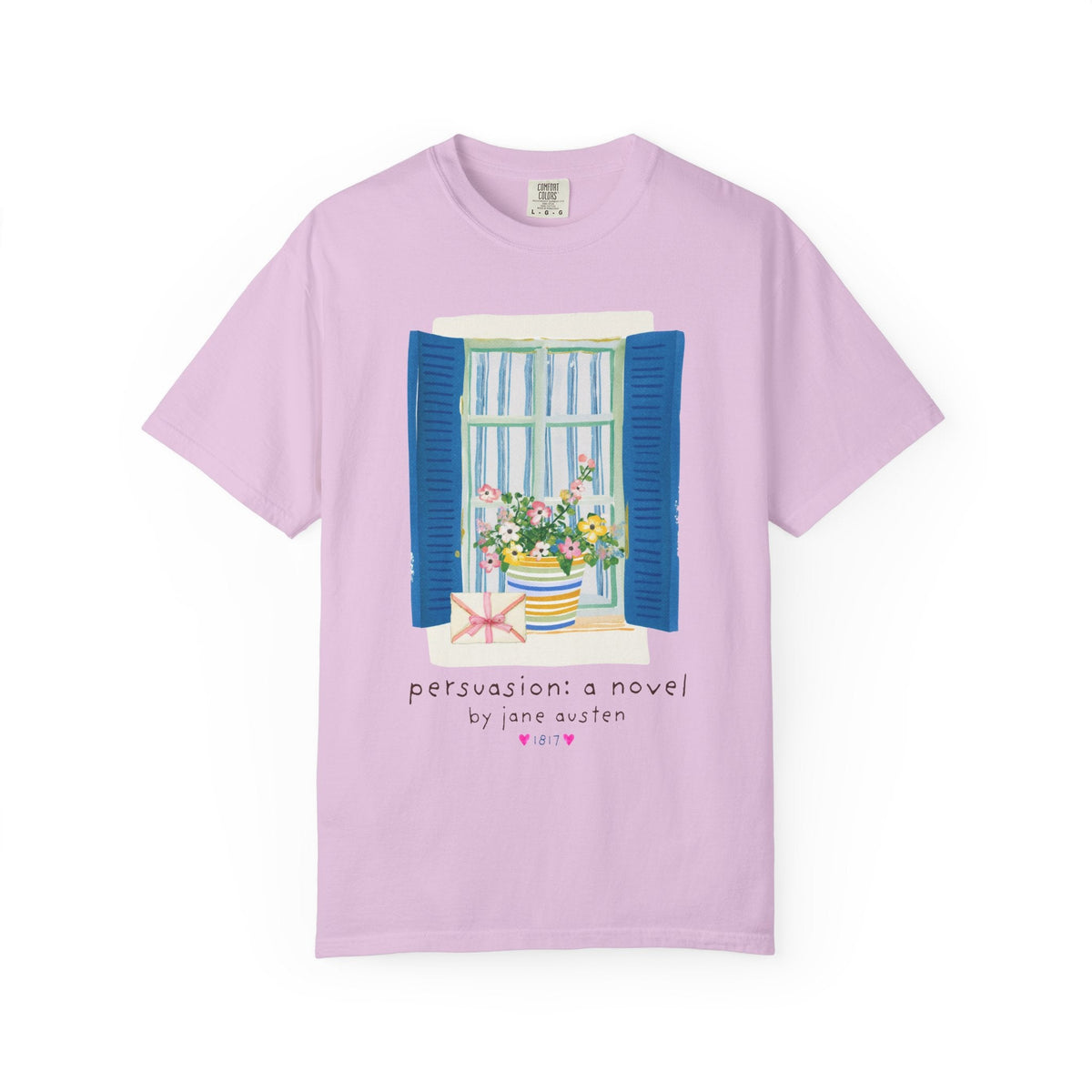 Persuasion: A Novel by Jane Austen Book Lover T-Shirt, Cute Bookish Tee Shirt for Classic Literature Reader or Bookworm - Opal and June