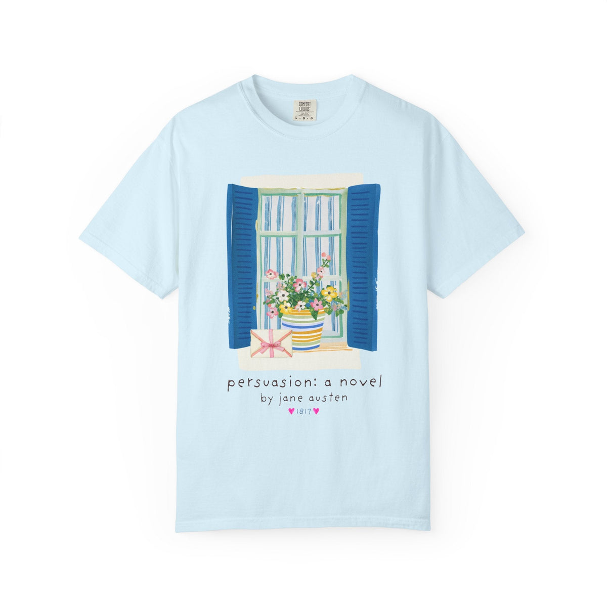 Persuasion: A Novel by Jane Austen Book Lover T-Shirt, Cute Bookish Tee Shirt for Classic Literature Reader or Bookworm - Opal and June