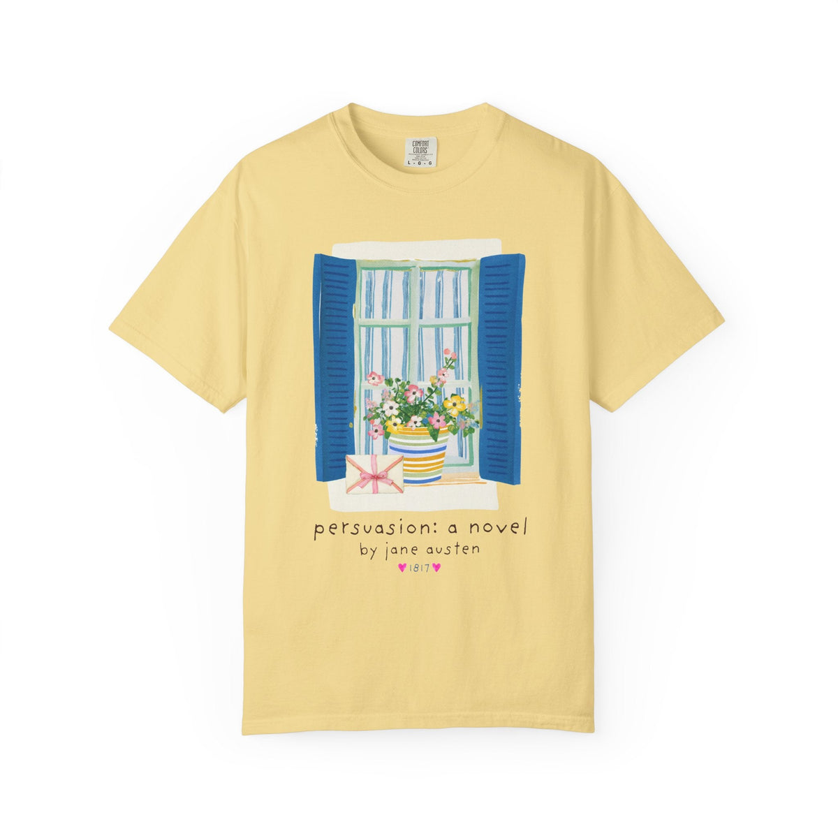 Persuasion: A Novel by Jane Austen Book Lover T-Shirt, Cute Bookish Tee Shirt for Classic Literature Reader or Bookworm - Opal and June