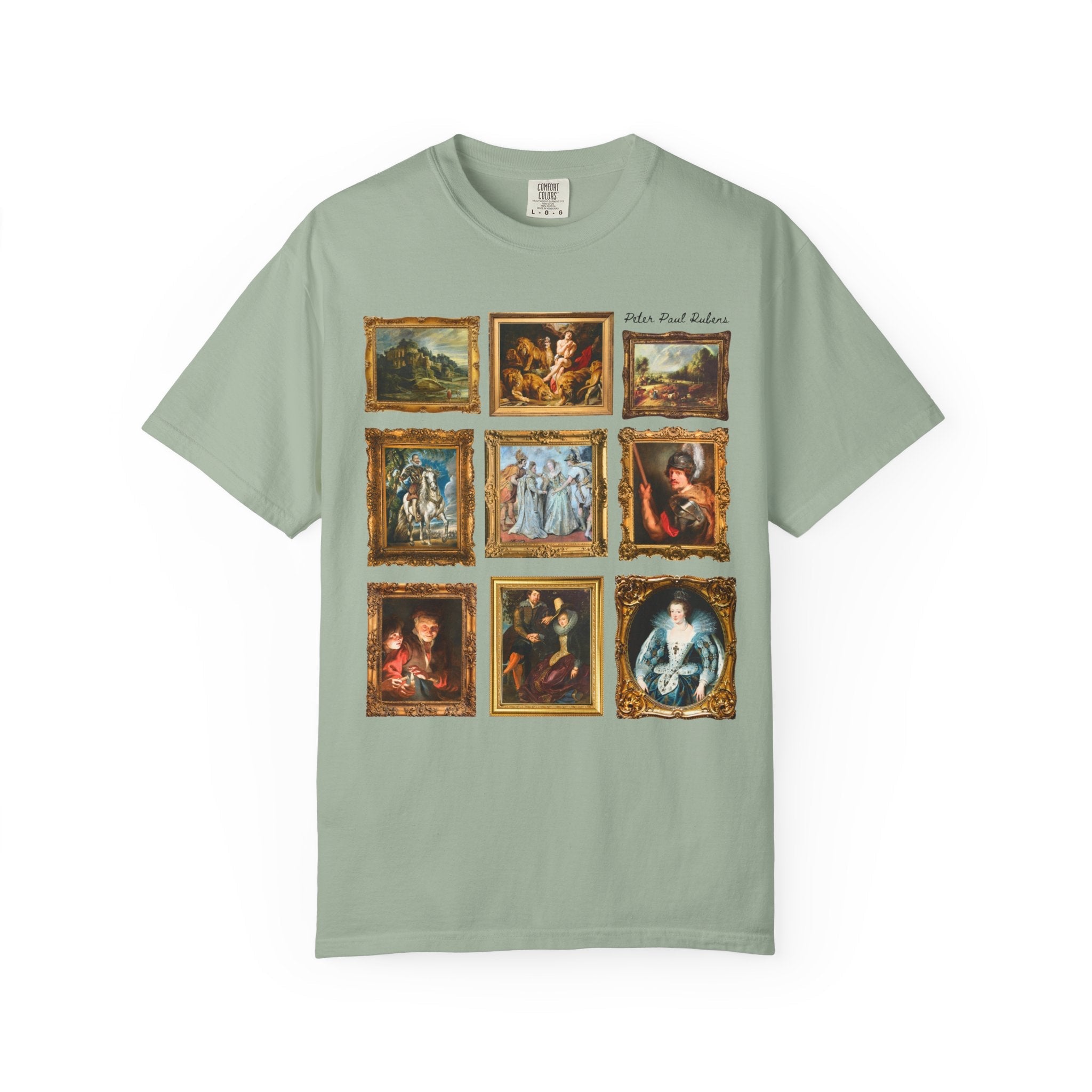 Peter Paul Rubens Art History Tee Shirt: Famous 17th Century Paintings, Flemish Baroque Art Movement, European Art History, Comfort Colors - Opal and June