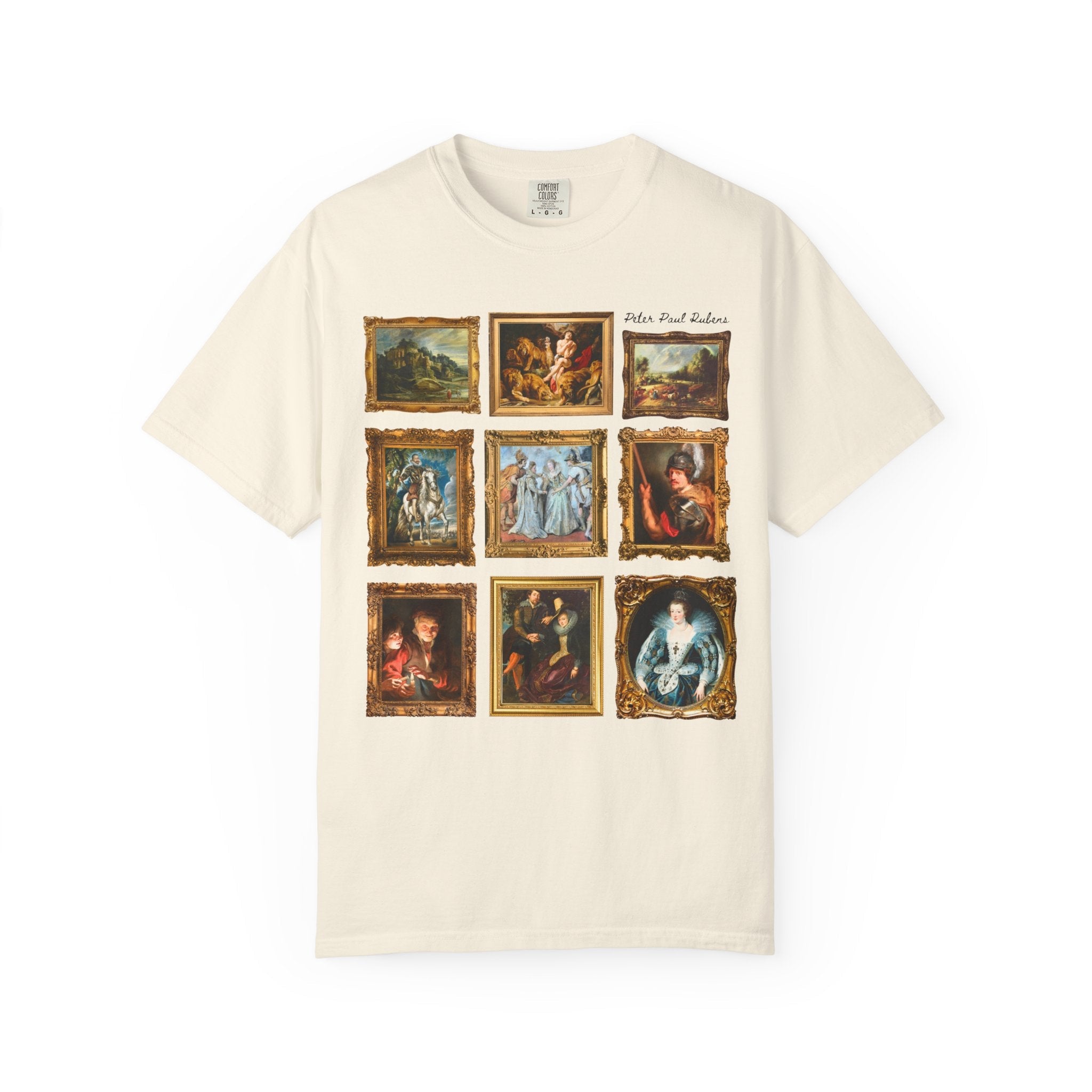Peter Paul Rubens Art History Tee Shirt: Famous 17th Century Paintings, Flemish Baroque Art Movement, European Art History, Comfort Colors - Opal and June