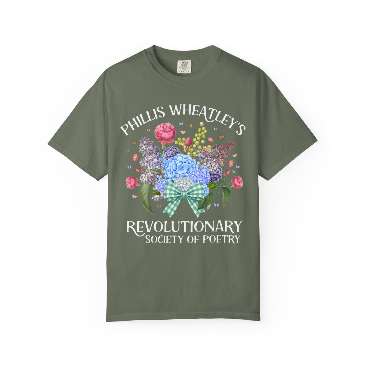 Phillis Wheatley's Revolutionary Society of Poetry | 18th Century Poetry Lover T-Shirt, American History, Black History, Bookish Women's History Tee - Opal and June