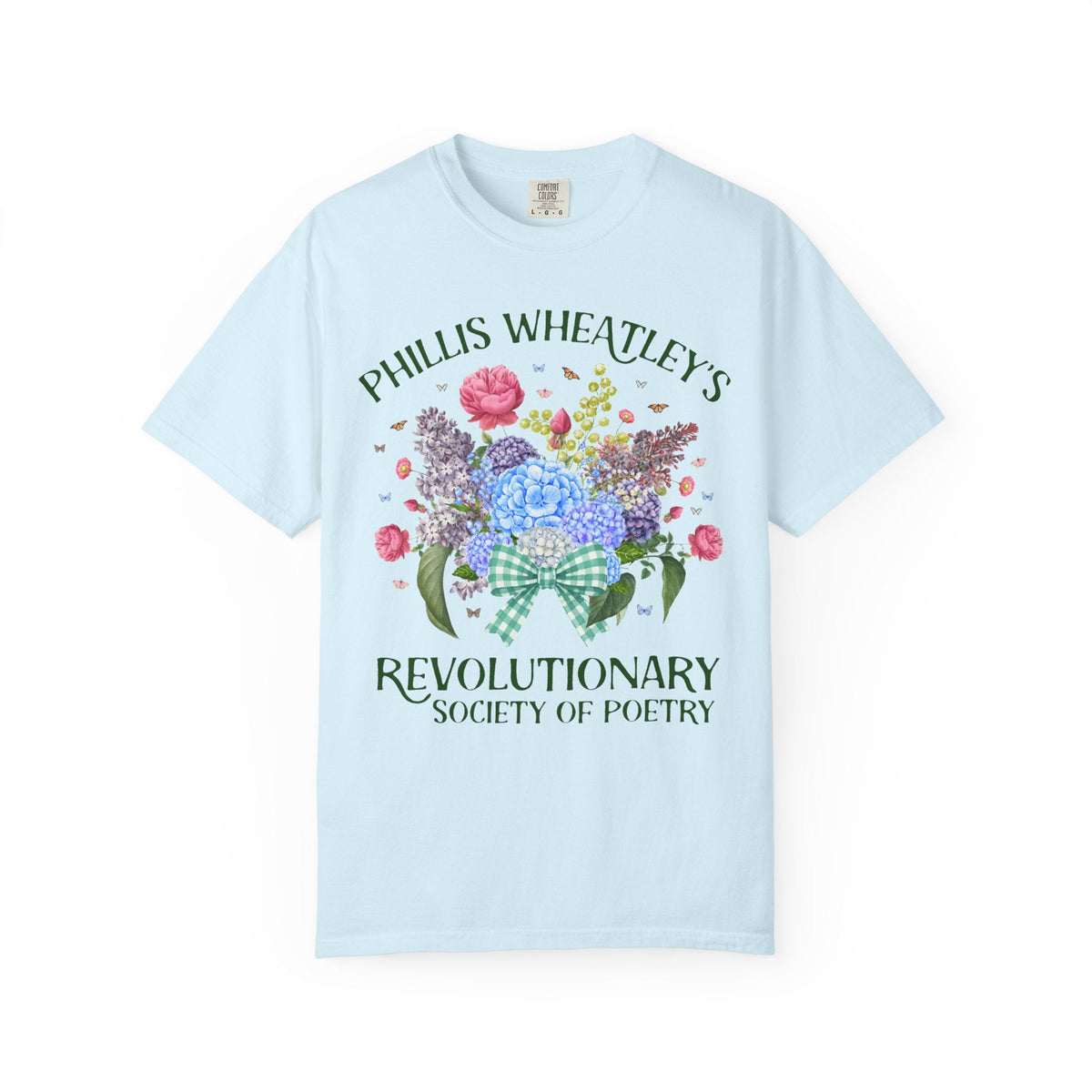 Phillis Wheatley's Revolutionary Society of Poetry | 18th Century Poetry Lover T-Shirt, American History, Black History, Bookish Women's History Tee - Opal and June