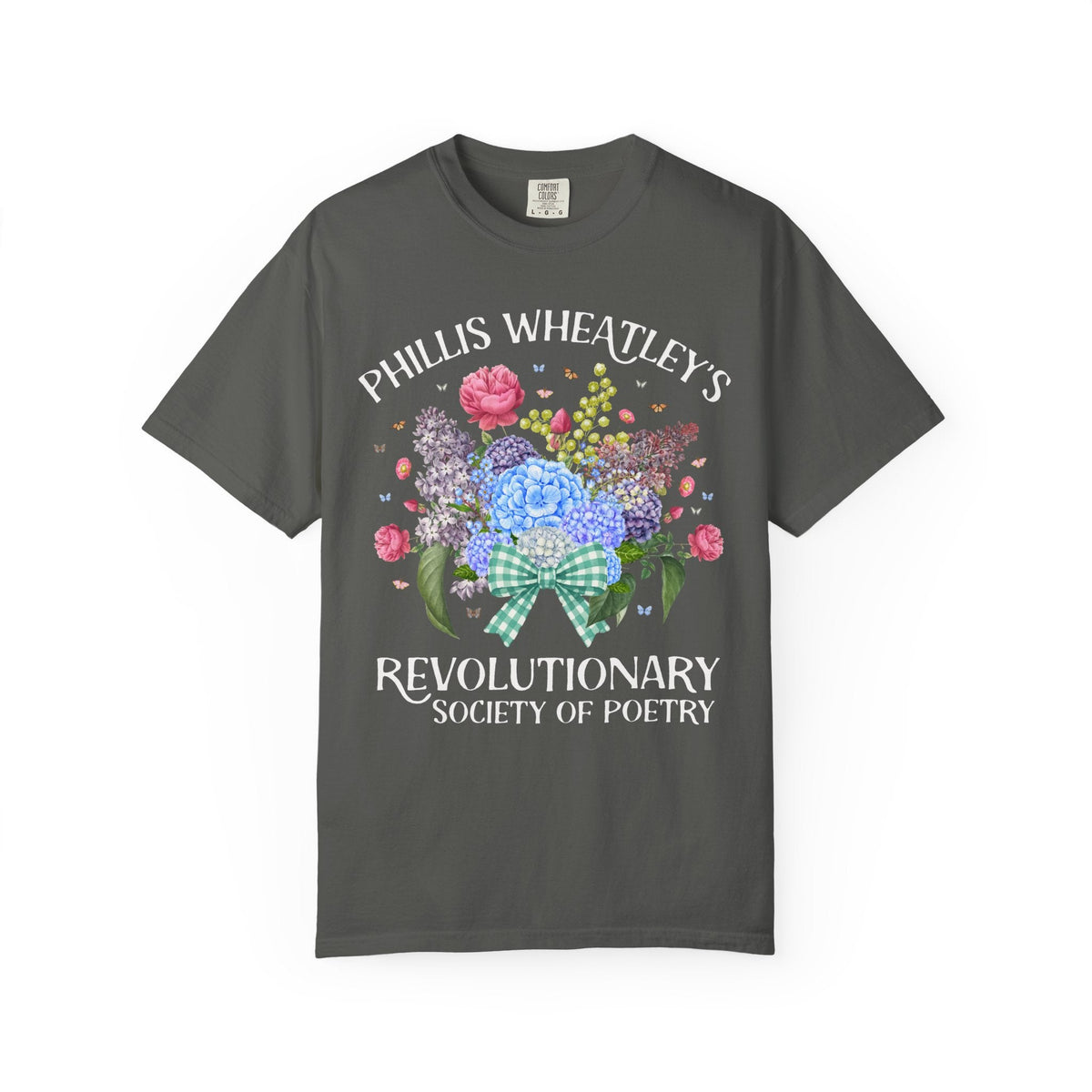 Phillis Wheatley's Revolutionary Society of Poetry | 18th Century Poetry Lover T-Shirt, American History, Black History, Bookish Women's History Tee - Opal and June
