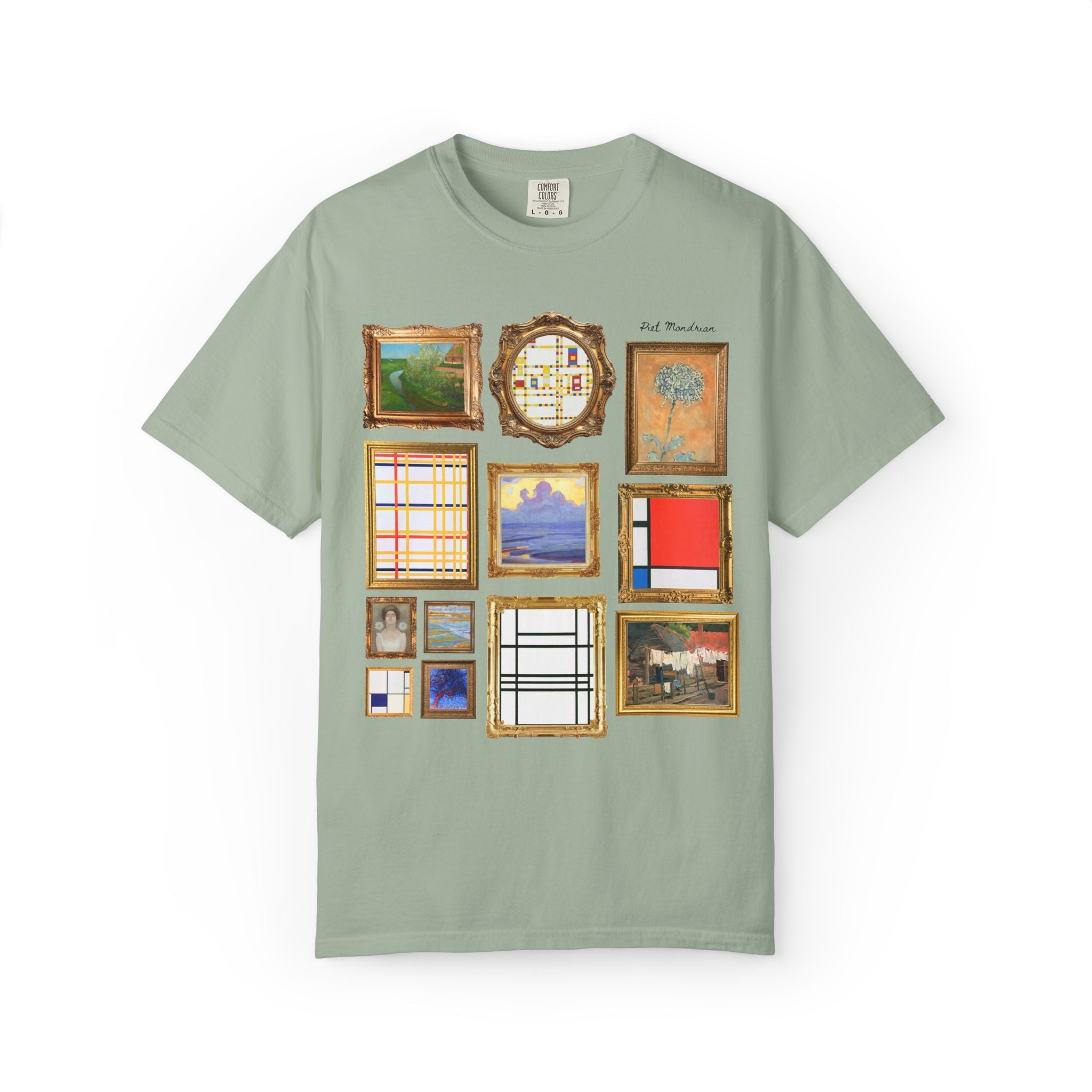 Piet Mondrian Famous Painting T-Shirt - Opal and June