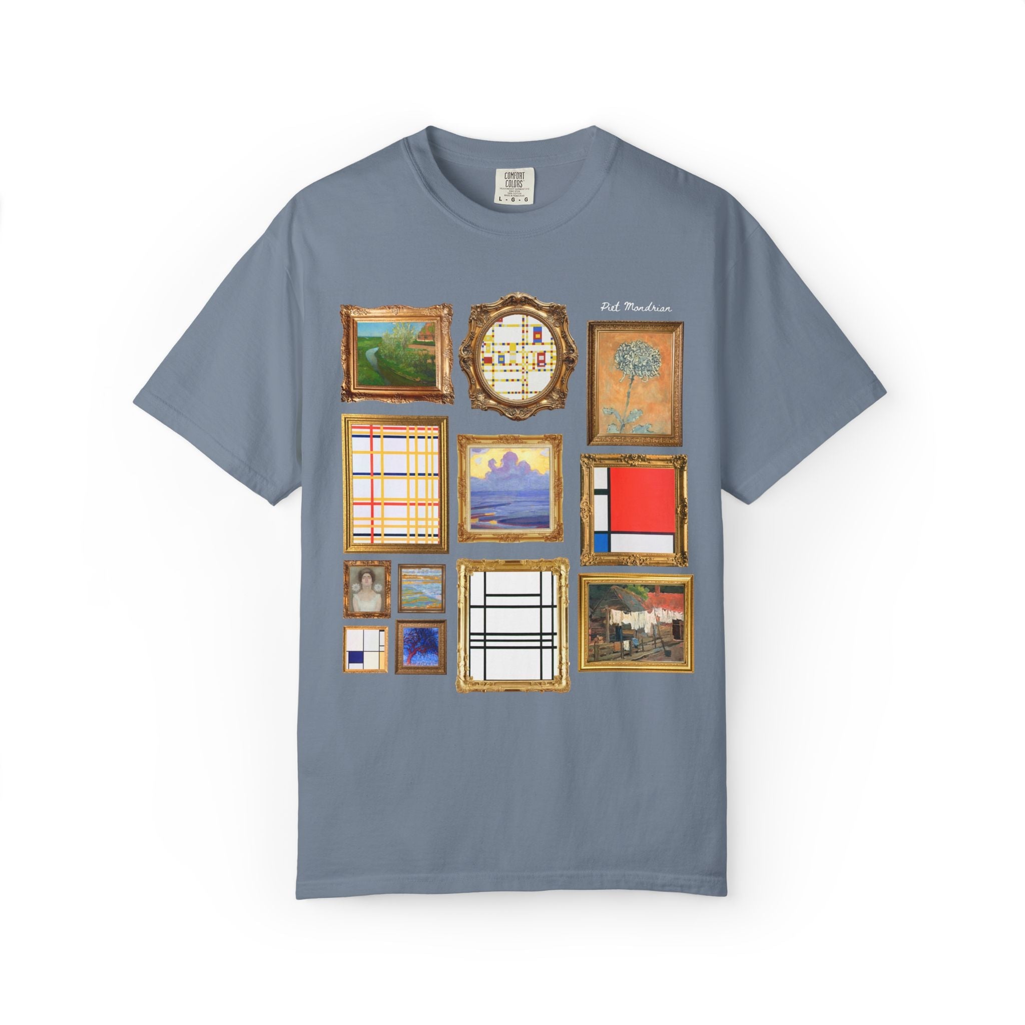 Piet Mondrian Famous Painting T-Shirt - Opal and June