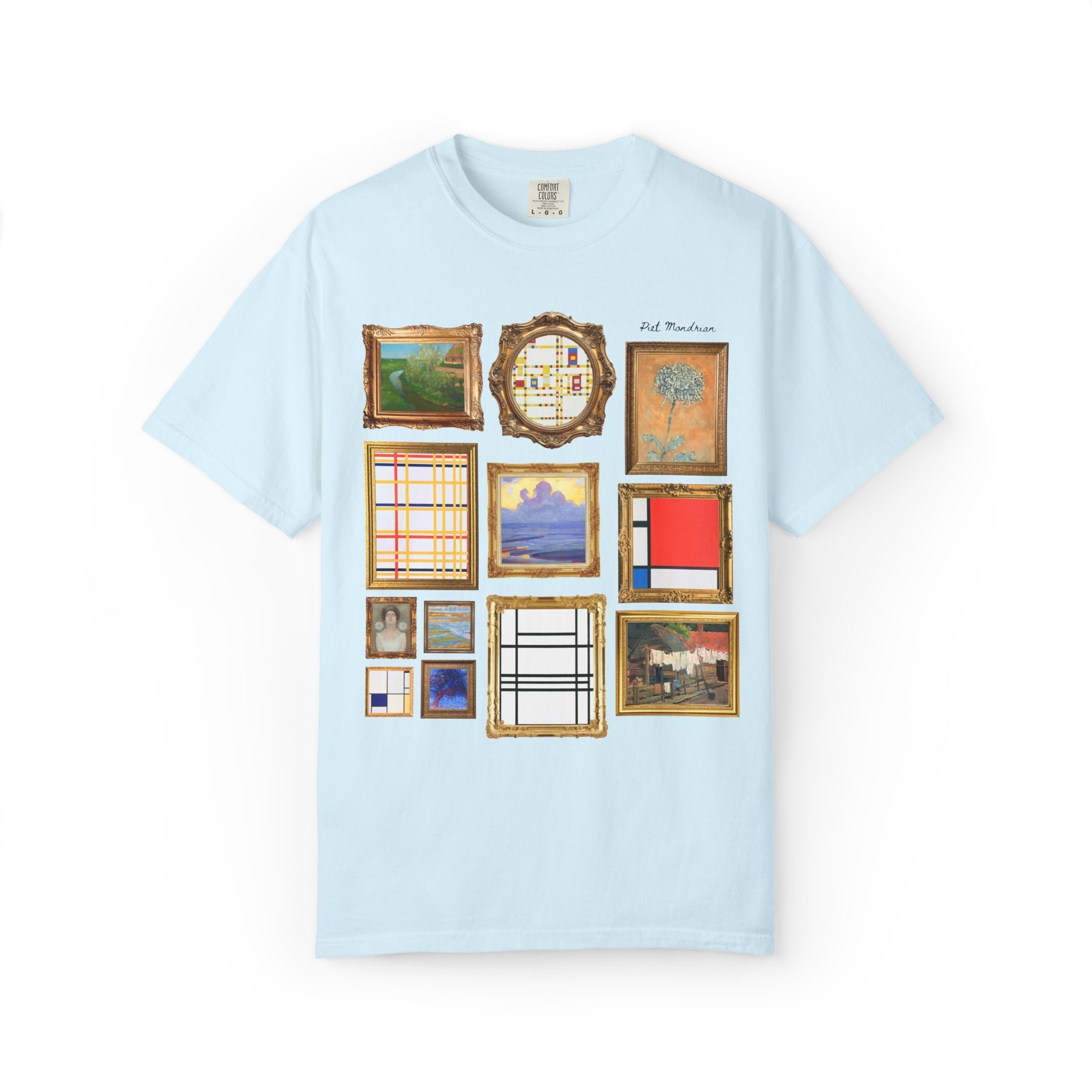 Piet Mondrian Famous Painting T-Shirt - Opal and June