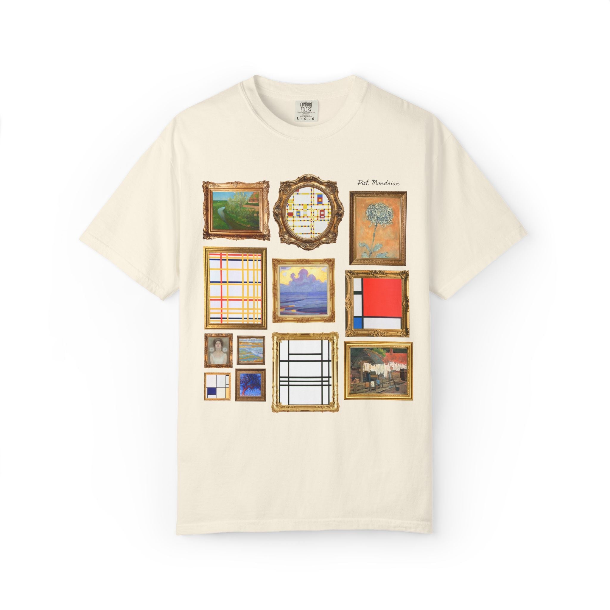 Piet Mondrian Famous Painting T-Shirt - Opal and June