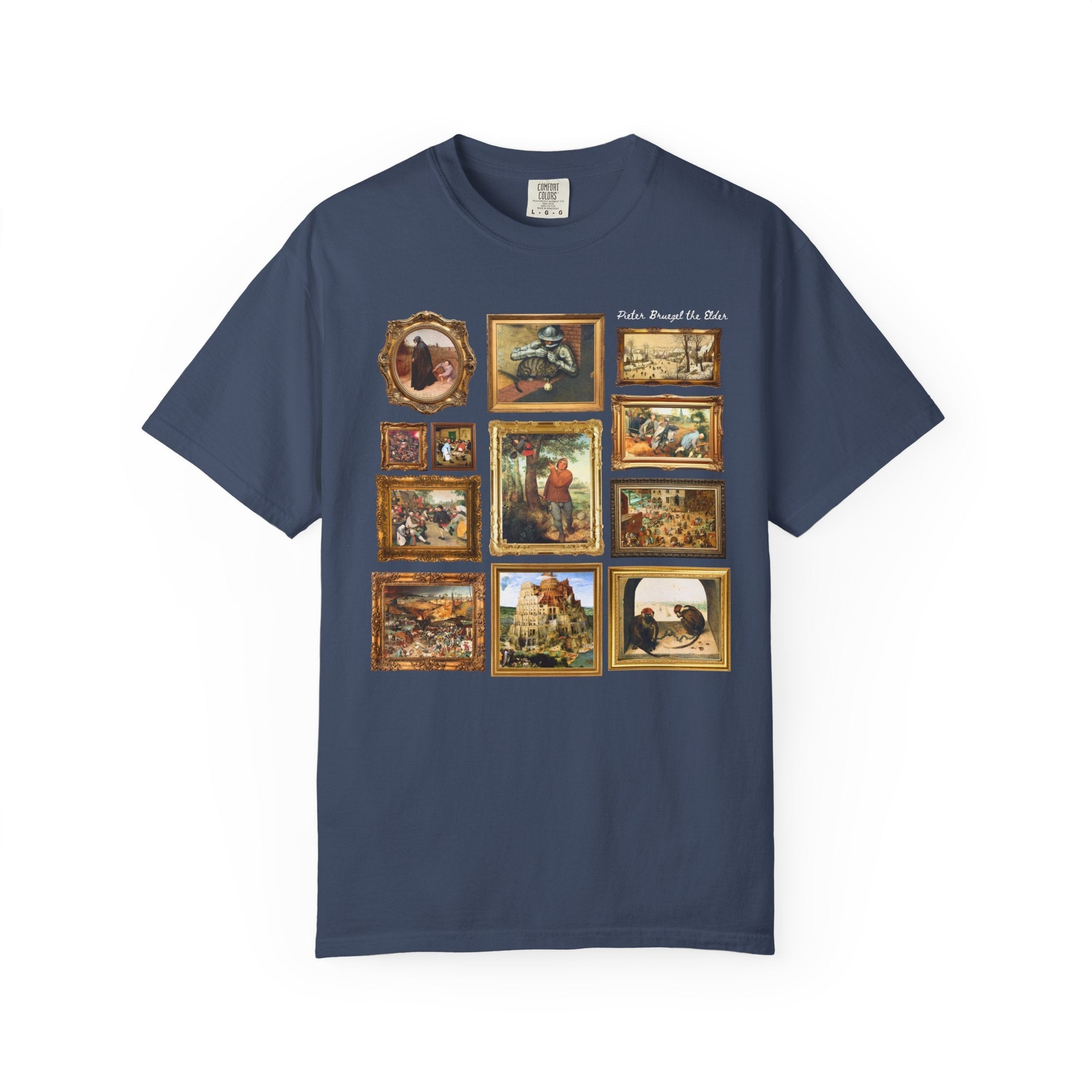 Pieter Bruegel the Elder Art History T-Shirt, Dutch and Flemish Renaissance Famous Paintings, The Tower of Babel Painting, Art History Buff - Opal and June