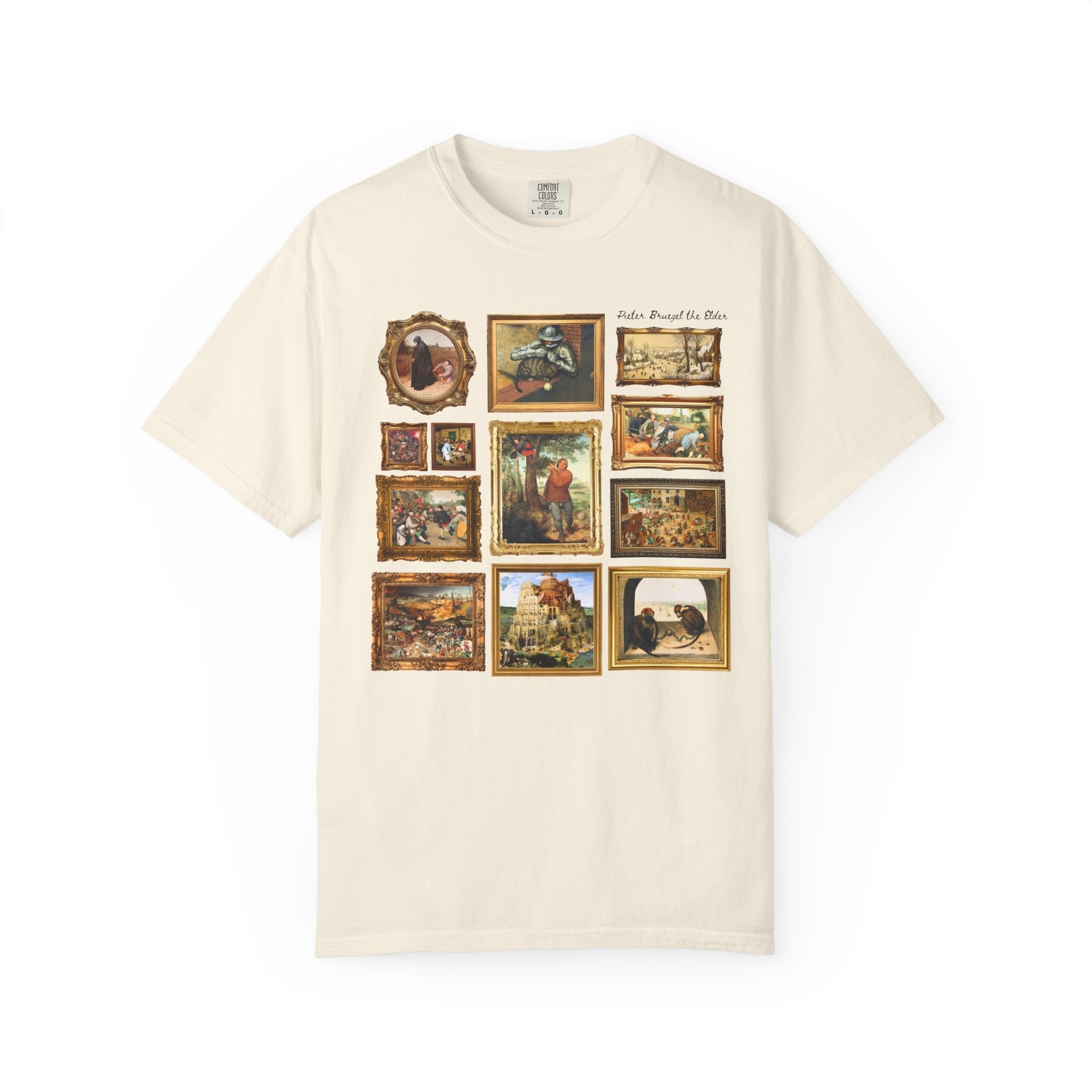 Pieter Bruegel the Elder Art History T-Shirt, Dutch and Flemish Renaissance Famous Paintings, The Tower of Babel Painting, Art History Buff - Opal and June