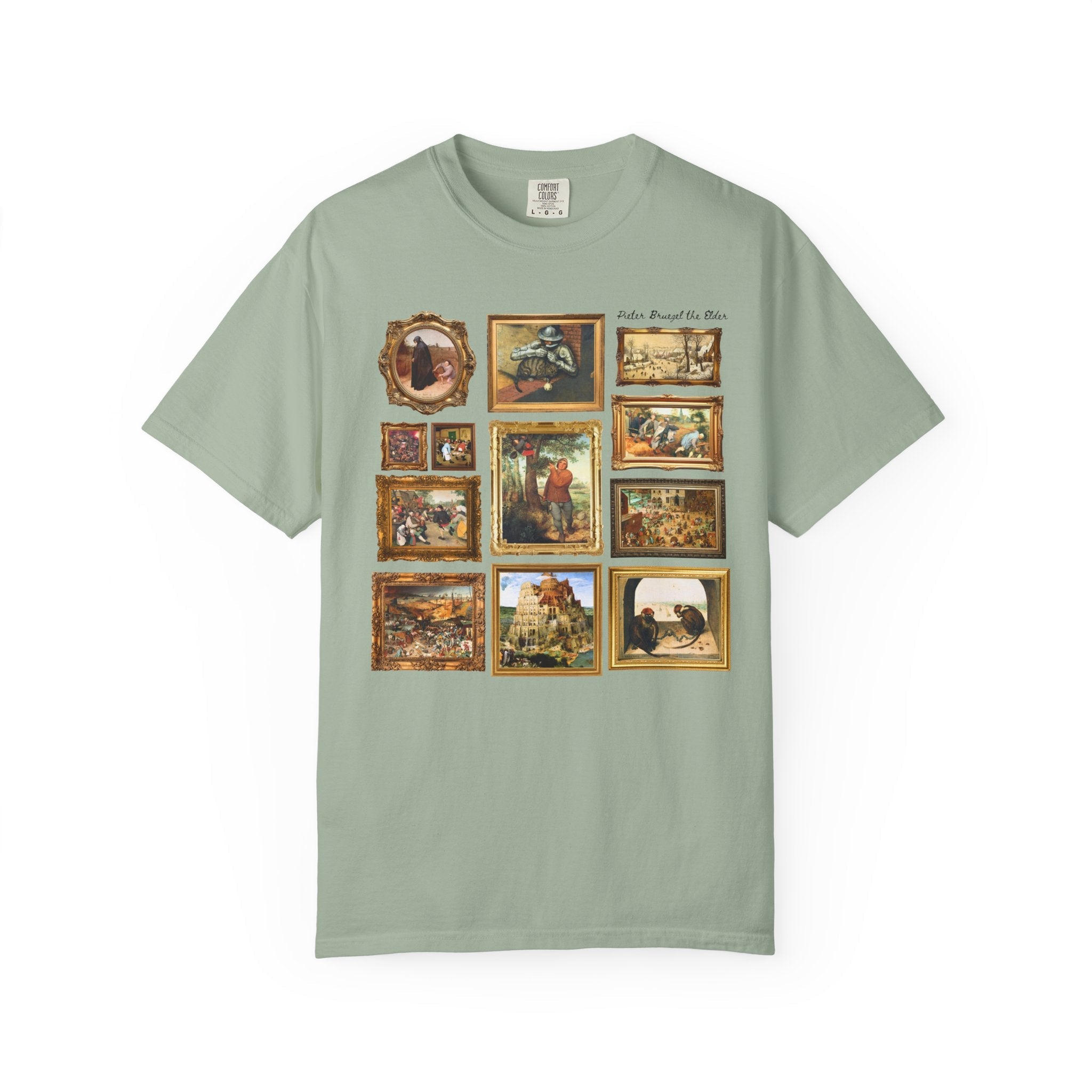 Pieter Bruegel the Elder Art History T-Shirt, Dutch and Flemish Renaissance Famous Paintings, The Tower of Babel Painting, Art History Buff - Opal and June
