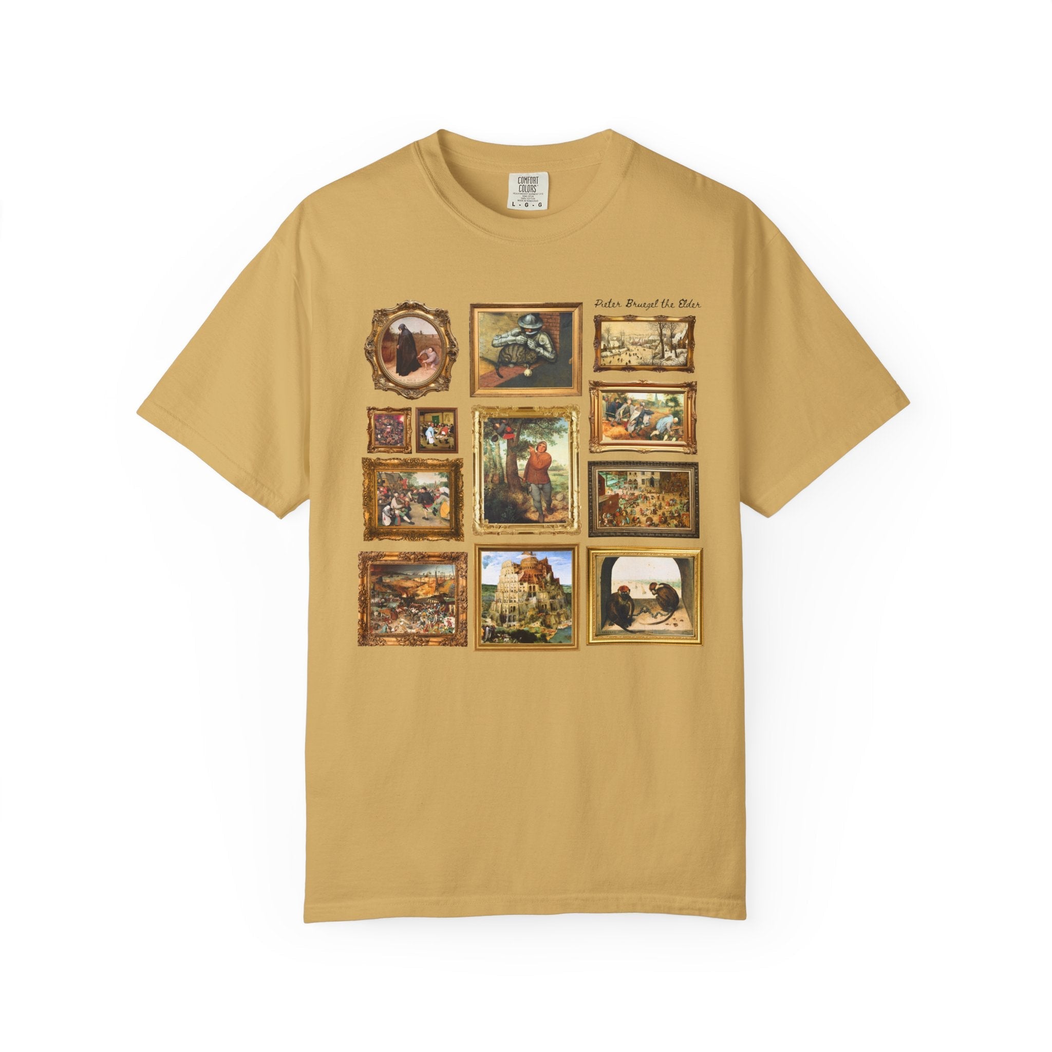 Pieter Bruegel the Elder Art History T-Shirt, Dutch and Flemish Renaissance Famous Paintings, The Tower of Babel Painting, Art History Buff - Opal and June
