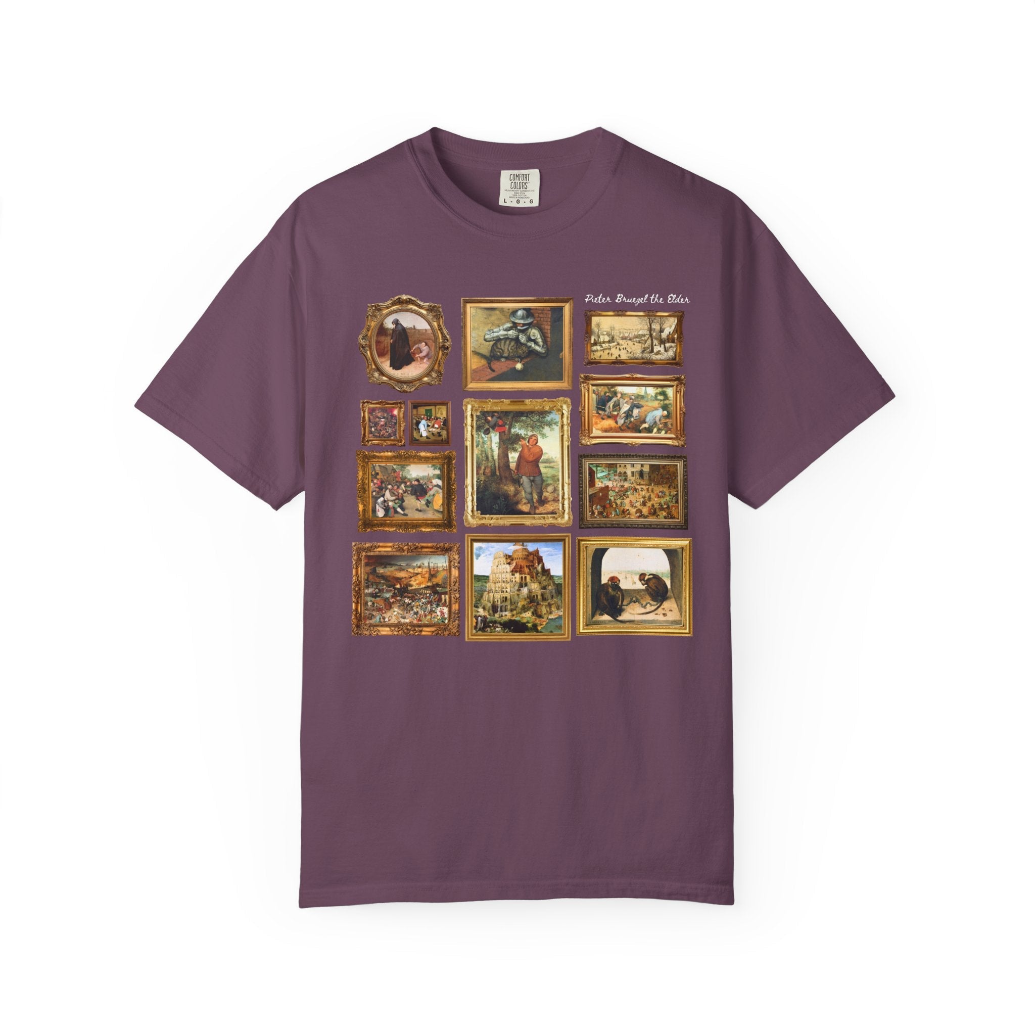 Pieter Bruegel the Elder Art History T-Shirt, Dutch and Flemish Renaissance Famous Paintings, The Tower of Babel Painting, Art History Buff - Opal and June