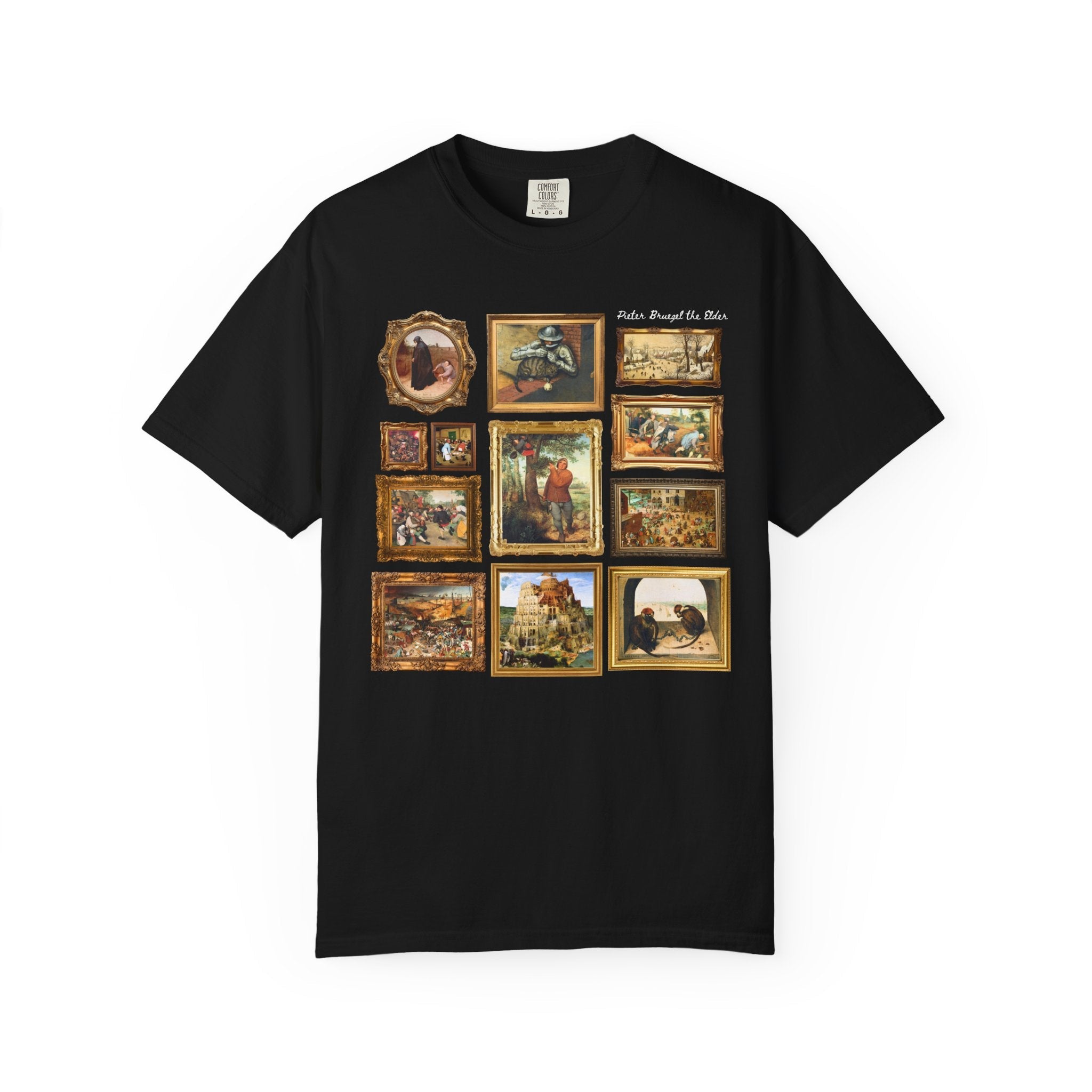 Pieter Bruegel the Elder Art History T-Shirt, Dutch and Flemish Renaissance Famous Paintings, The Tower of Babel Painting, Art History Buff - Opal and June