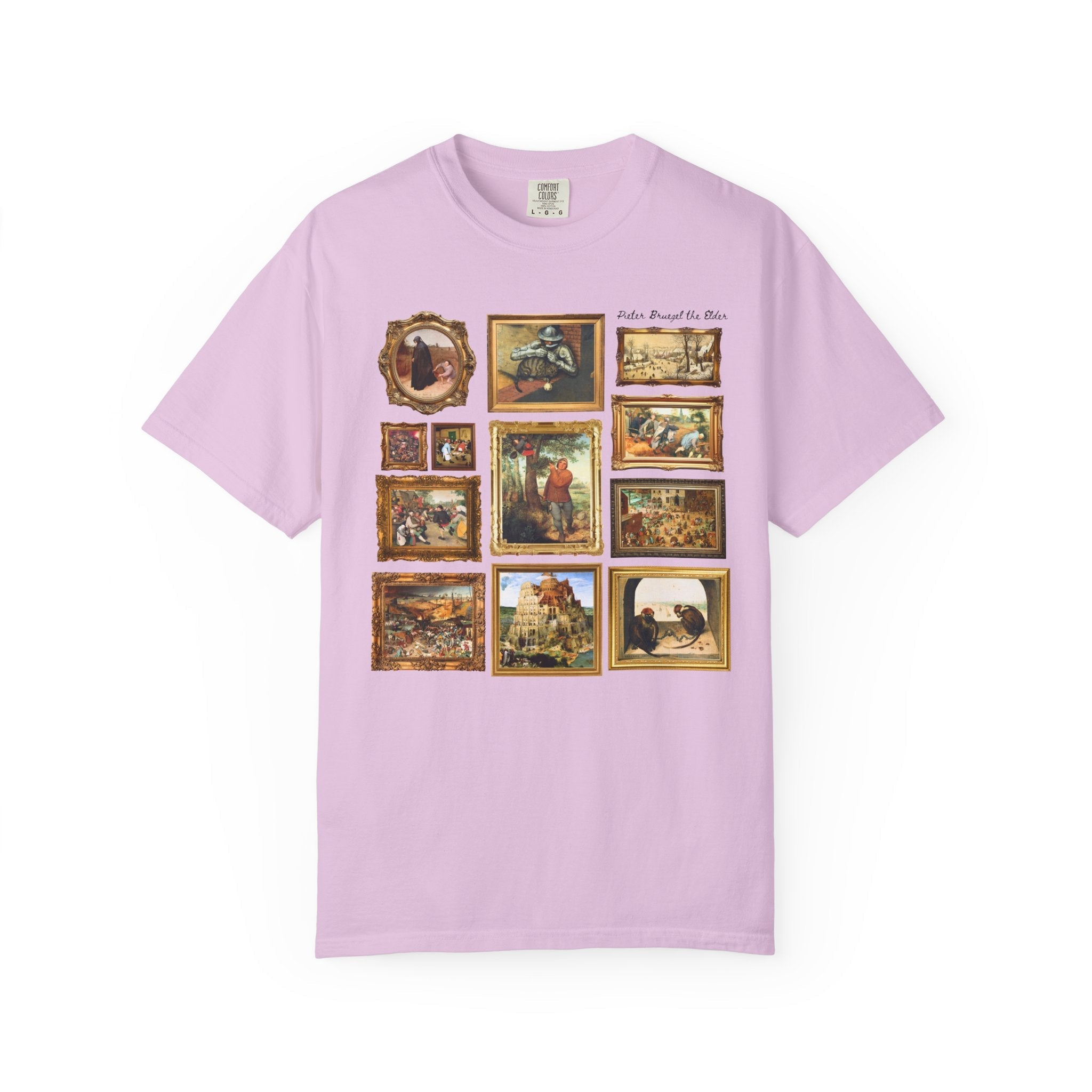 Pieter Bruegel the Elder Art History T-Shirt, Dutch and Flemish Renaissance Famous Paintings, The Tower of Babel Painting, Art History Buff - Opal and June